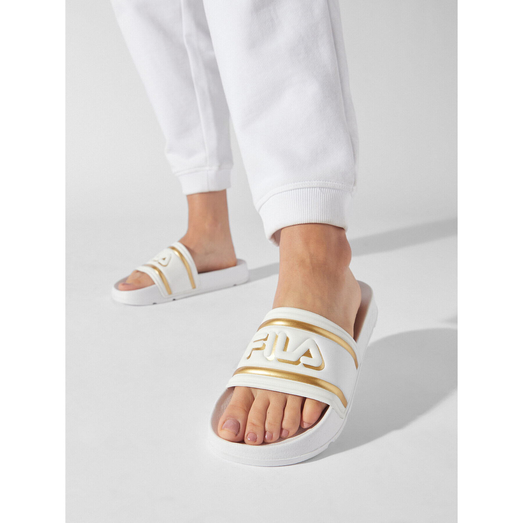 Fila Nazouváky Morro Bay Logo Slipper Wmn FFW0102.13069 Bílá - Pepit.cz