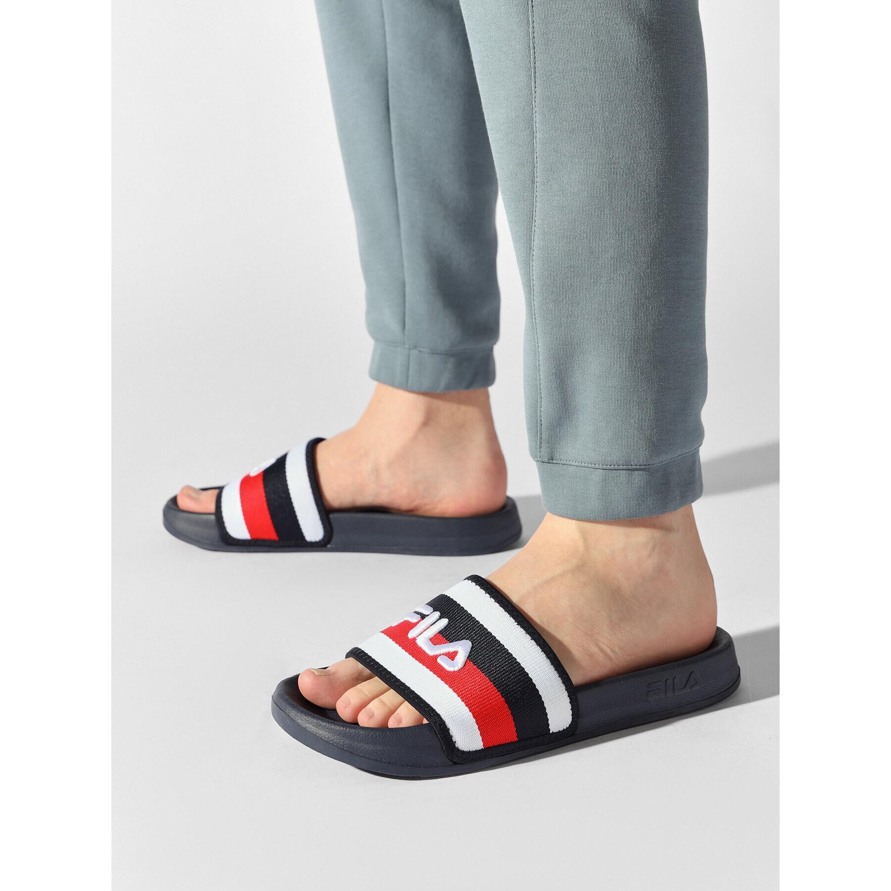 Fila Nazouváky Morro Bay Stripes Slipper FFM0035.50007 Tmavomodrá - Pepit.cz