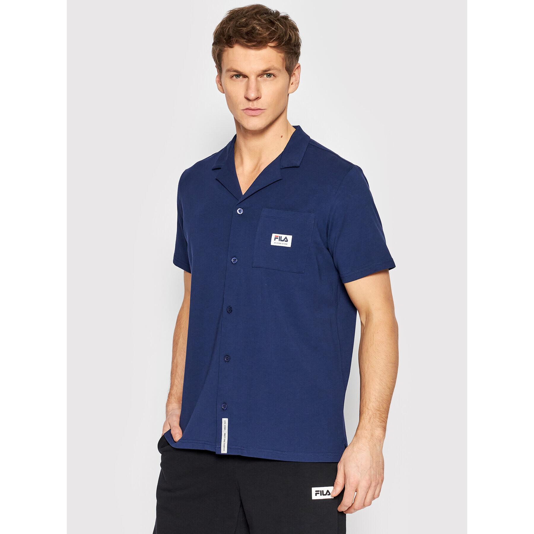 Fila Polokošile Trogir FAM0033 Tmavomodrá Regular Fit - Pepit.cz