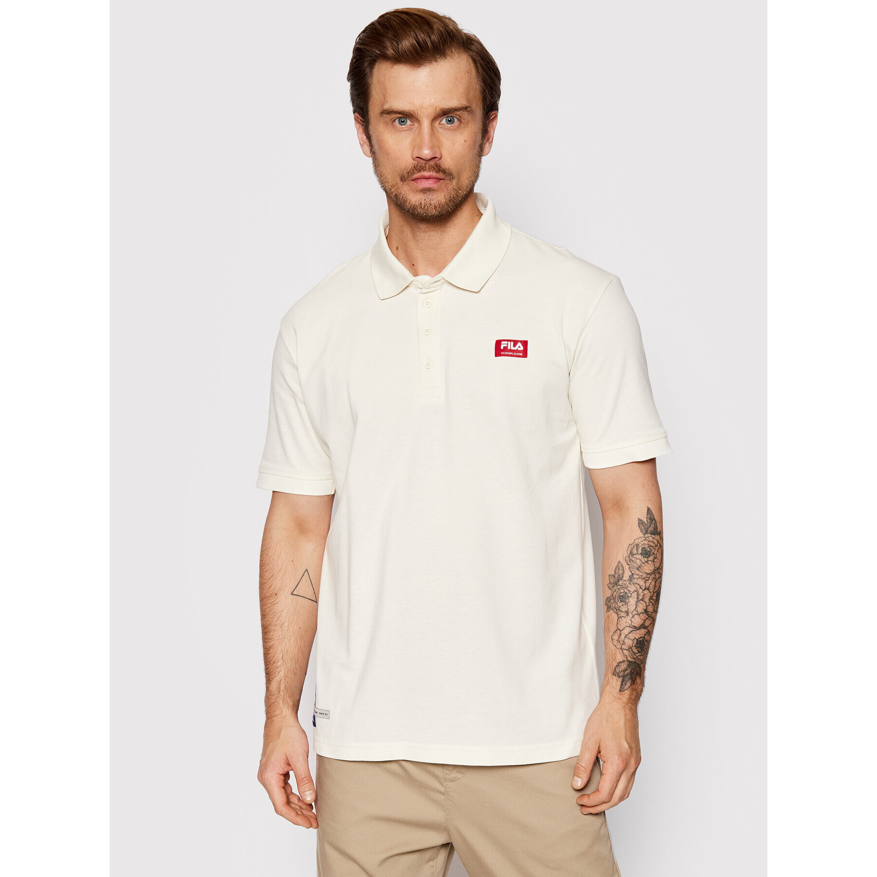 Fila Polokošile Tutak FAM0008 Bílá Regular Fit - Pepit.cz