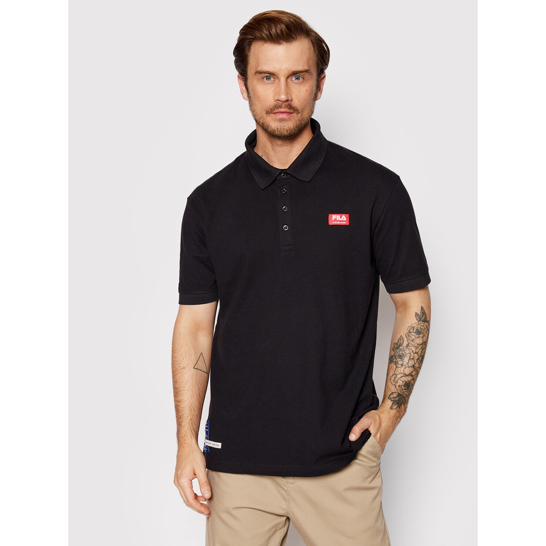 Fila Polokošile Tutak FAM0008 Černá Regular Fit - Pepit.cz