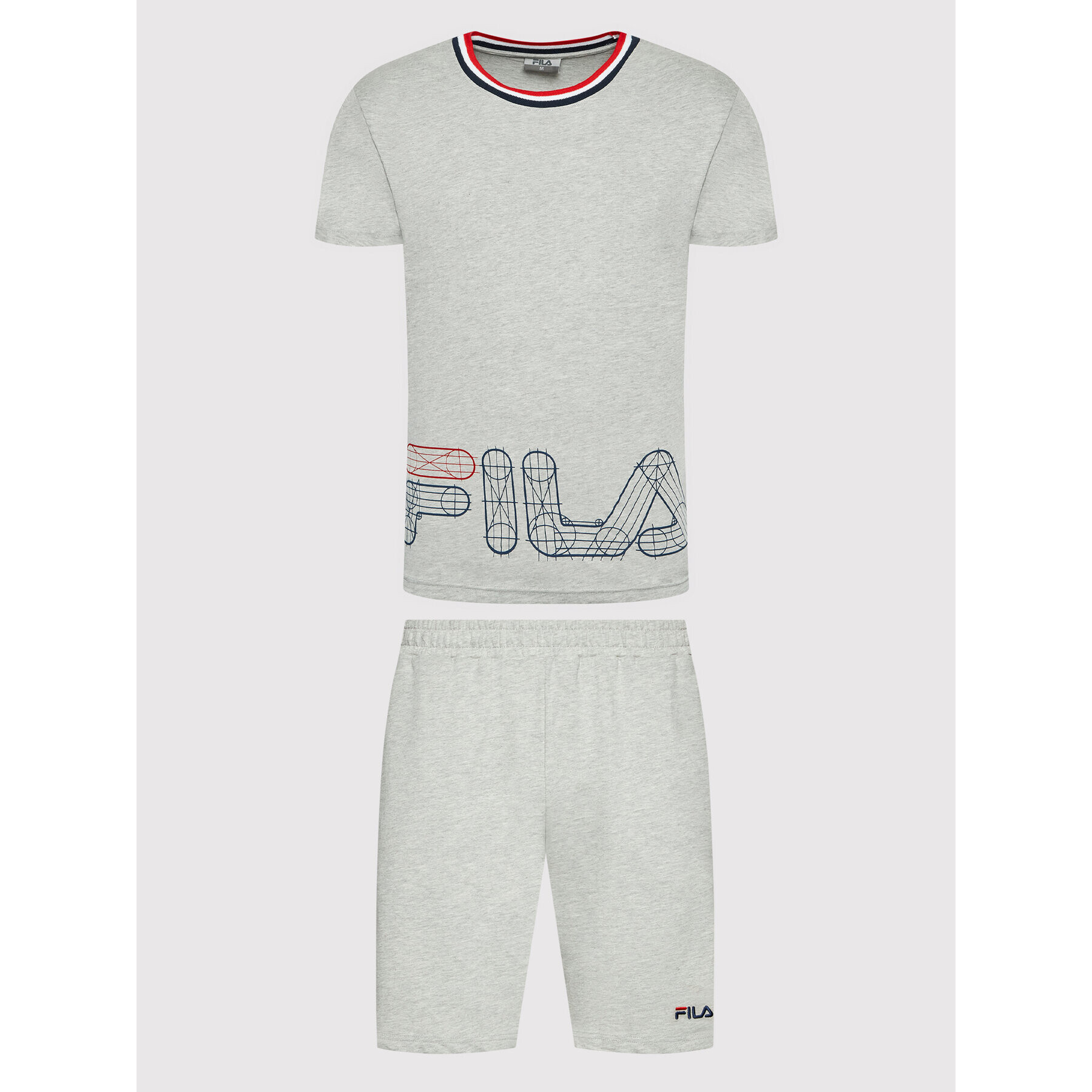 Fila Pyžamo FPS1100 Šedá Regular Fit - Pepit.cz