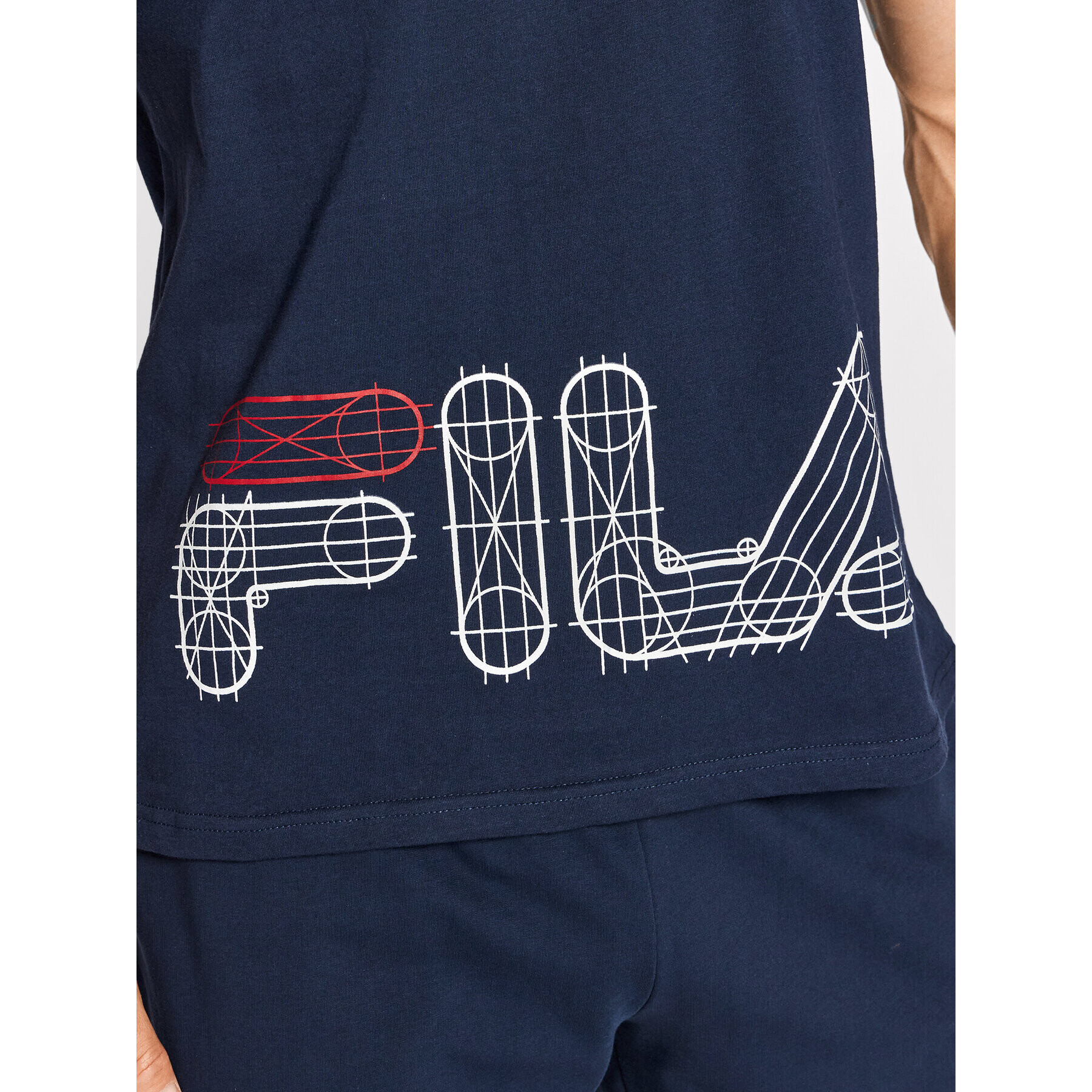 Fila Pyžamo FPS1100 Tmavomodrá Regular Fit - Pepit.cz