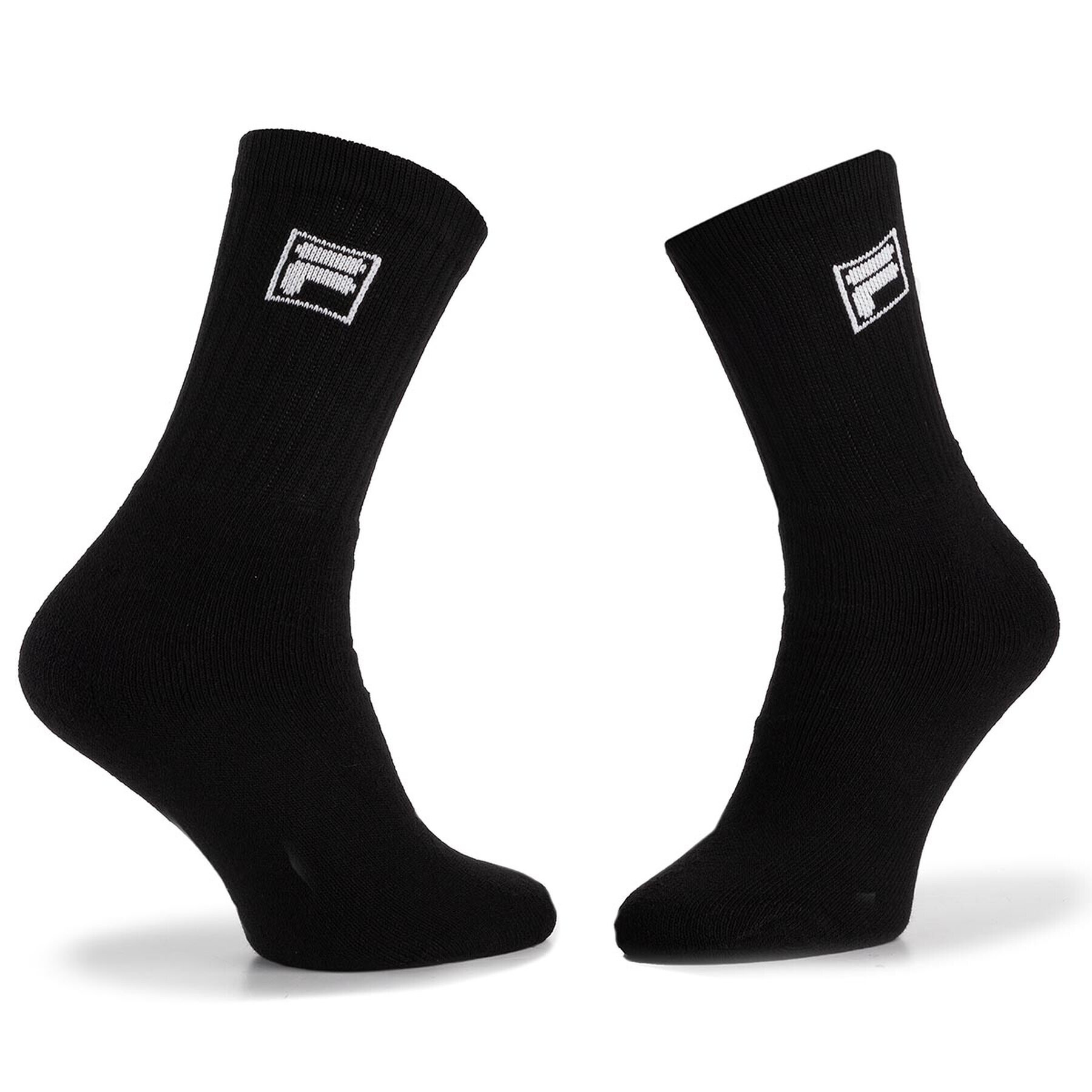 Fila Sada 3 párů vysokých ponožek unisex Calza Tennis Socks F9000 Černá - Pepit.cz