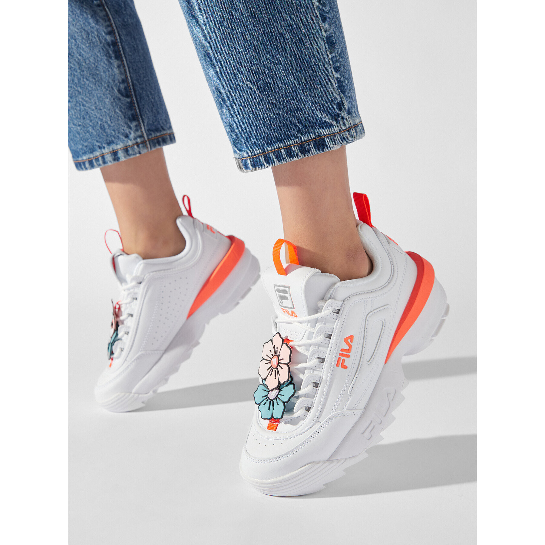 Fila Sneakersy Disruptor Flower Wmn FFW0243.13197 Bílá - Pepit.cz