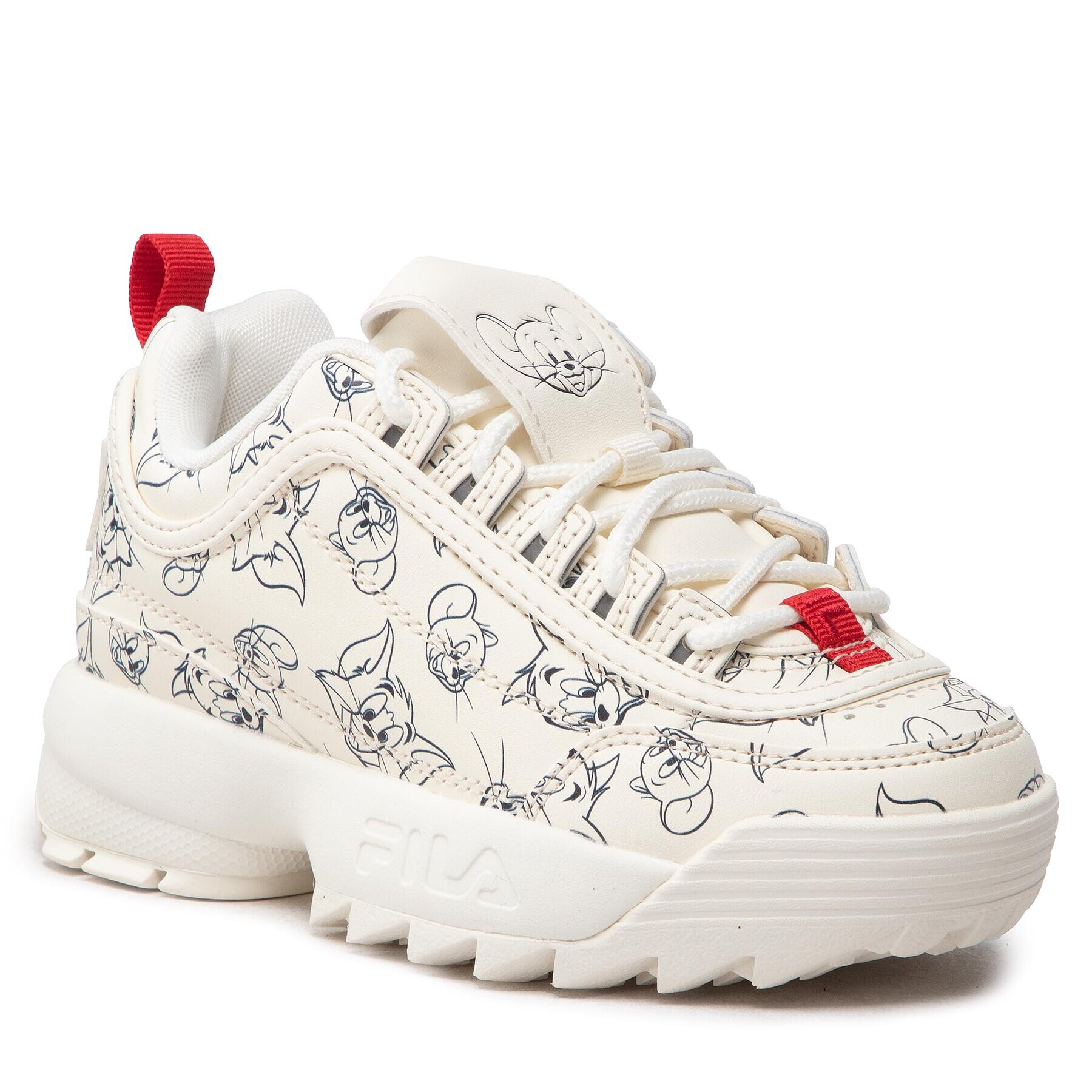 Fila Sneakersy Wb Disruptor Aop Kids FFK0093.10005 Bílá - Pepit.cz