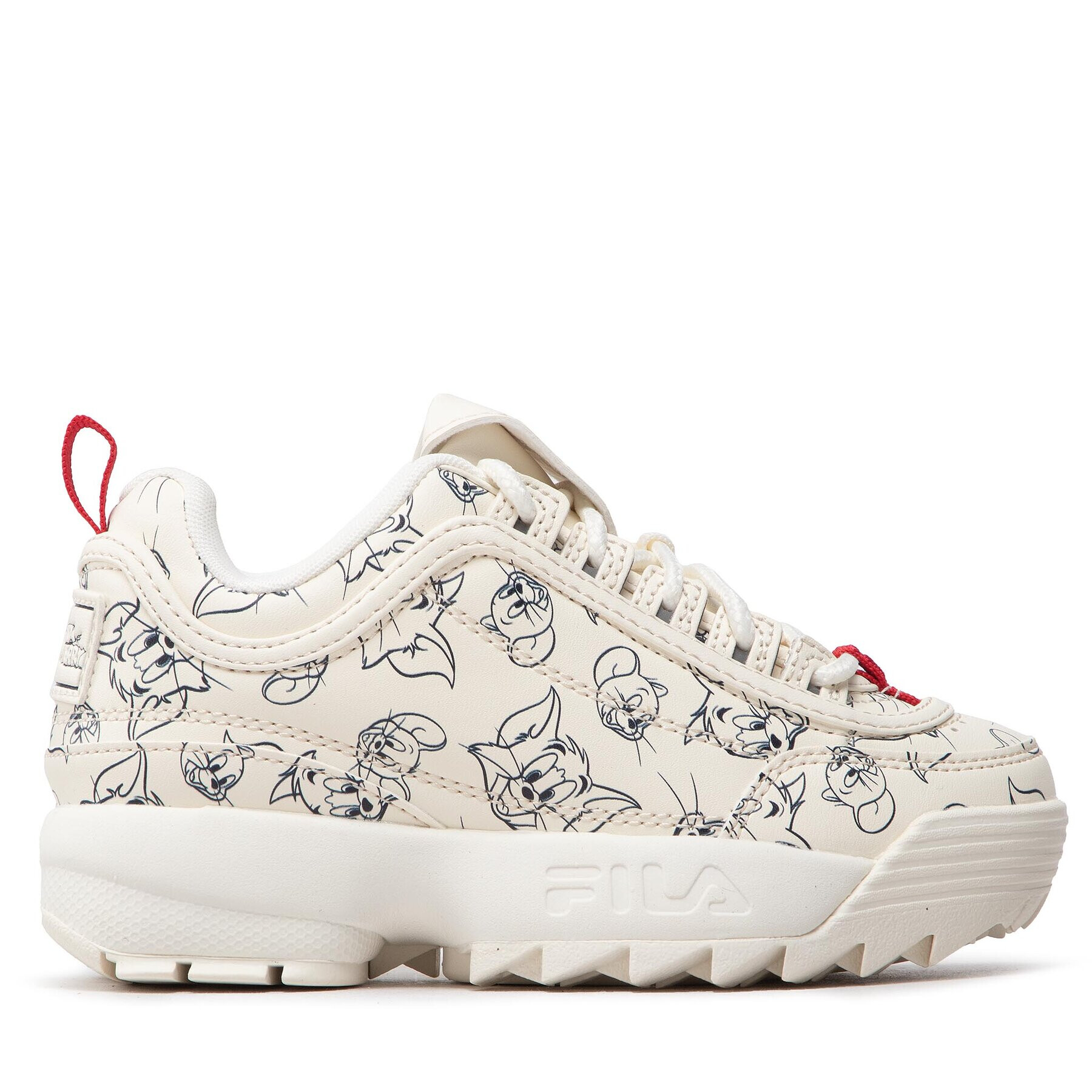 Fila Sneakersy Wb Disruptor Aop Kids FFK0093.10005 Bílá - Pepit.cz