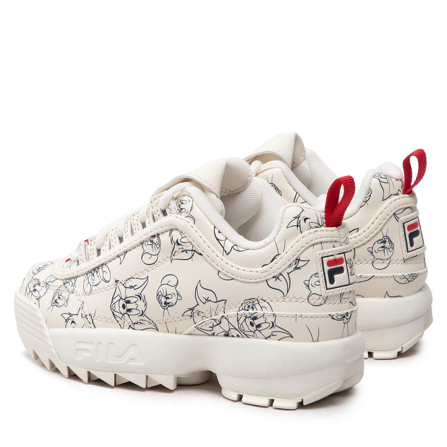 Fila Sneakersy Wb Disruptor Aop Kids FFK0093.10005 Bílá - Pepit.cz