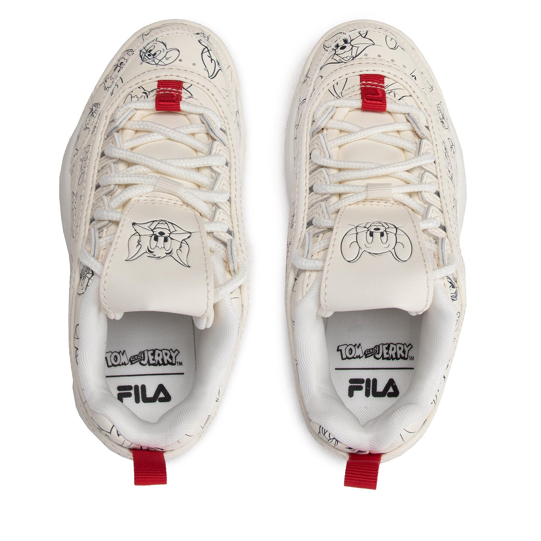 Fila Sneakersy Wb Disruptor Aop Kids FFK0093.10005 Bílá - Pepit.cz