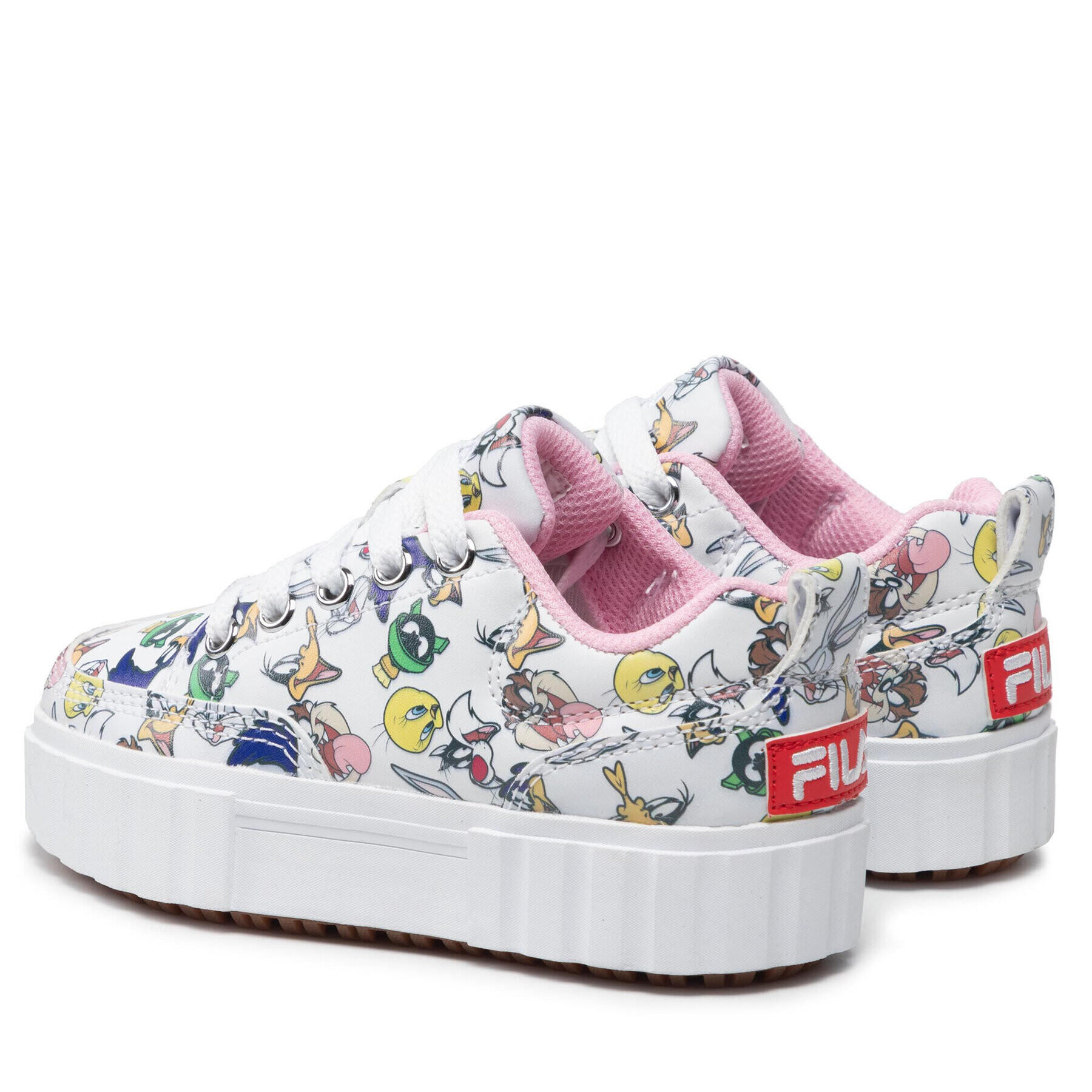 Fila Sneakersy Wb Sandblast Aop Kids FFK0029.10004 Bílá - Pepit.cz