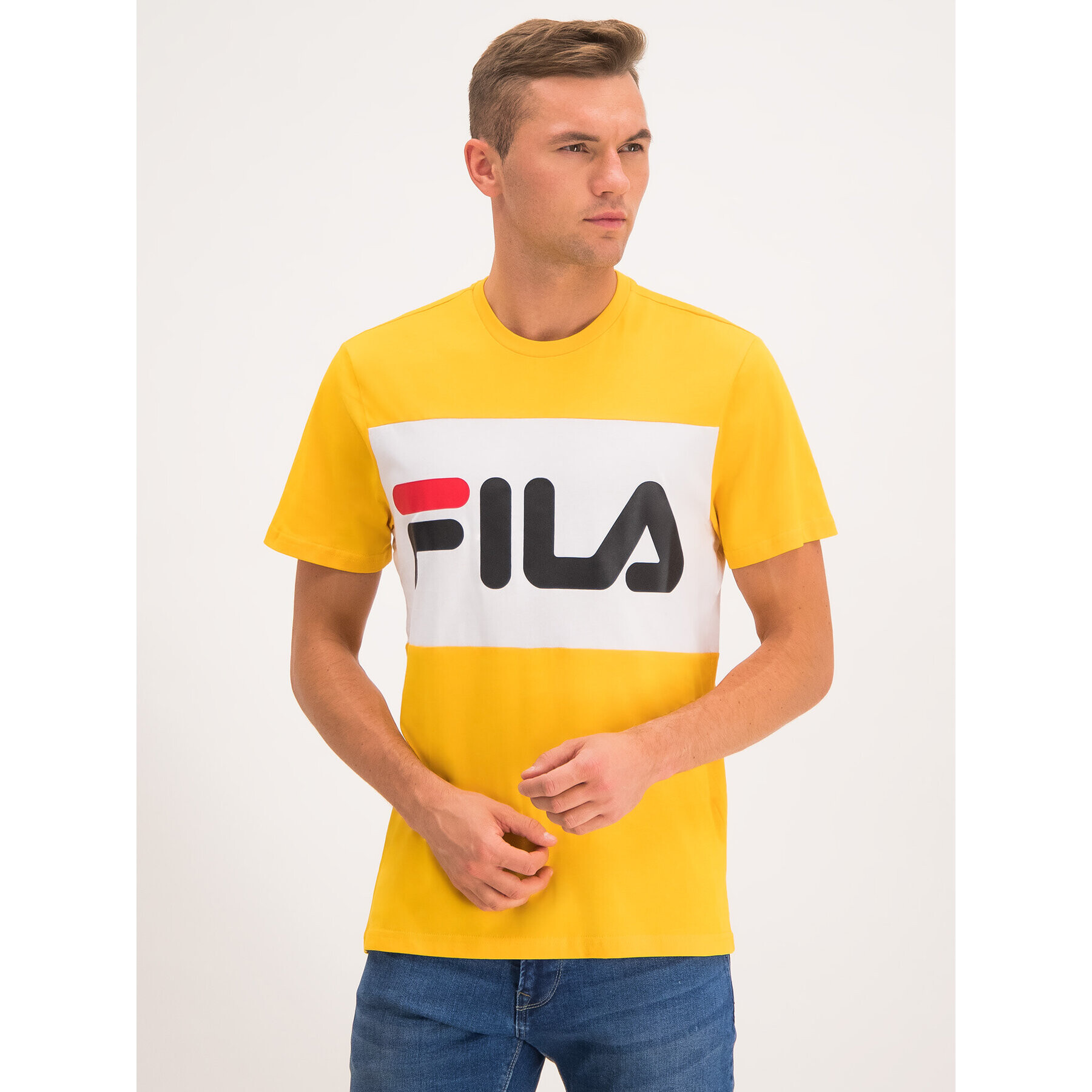 Fila T-Shirt 681244 Žlutá Regular Fit - Pepit.cz