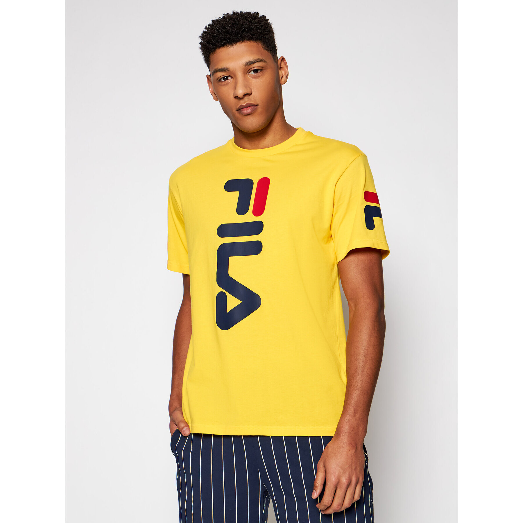 Fila T-Shirt Allan 688463 Žlutá Regular Fit - Pepit.cz