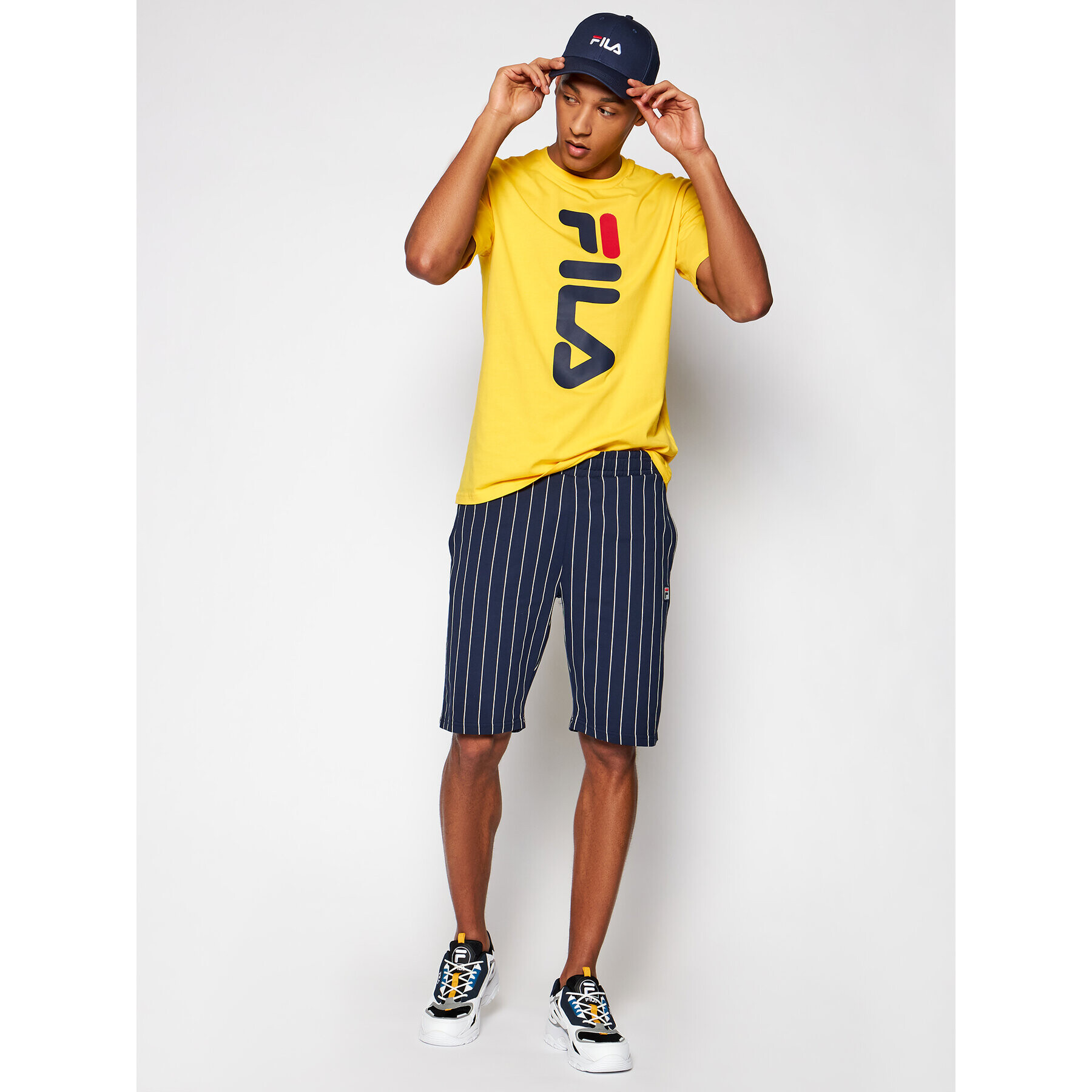 Fila T-Shirt Allan 688463 Žlutá Regular Fit - Pepit.cz