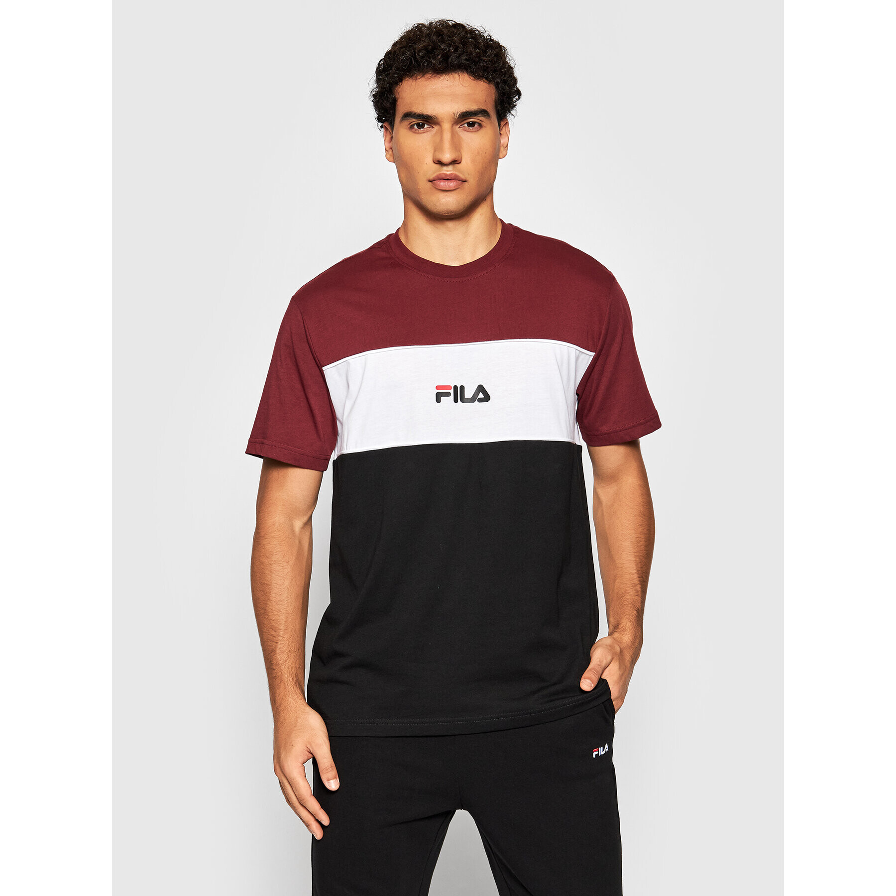 Fila T-Shirt Anoki 688468 Černá Regular Fit - Pepit.cz