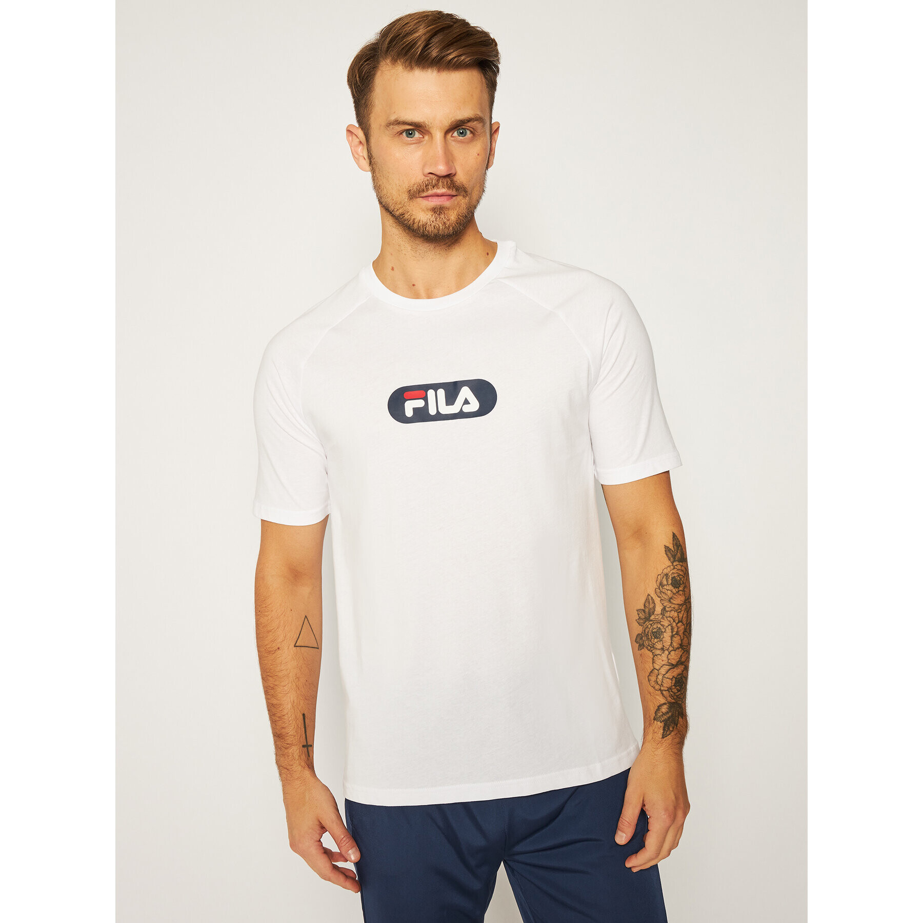 Fila T-Shirt Bane Raglan 687962 Bílá Regular Fit - Pepit.cz