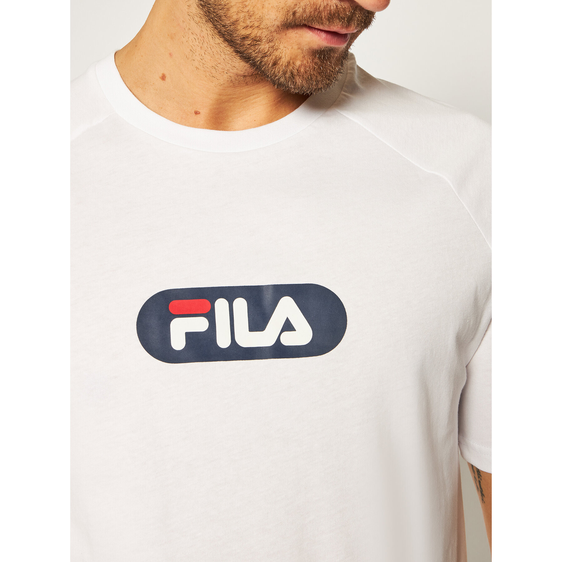 Fila T-Shirt Bane Raglan 687962 Bílá Regular Fit - Pepit.cz