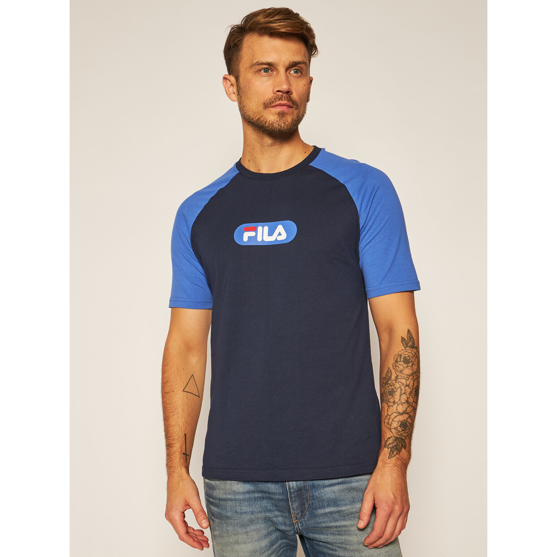 Fila T-Shirt Bane Ragnal 687962 Tmavomodrá Regular Fit - Pepit.cz