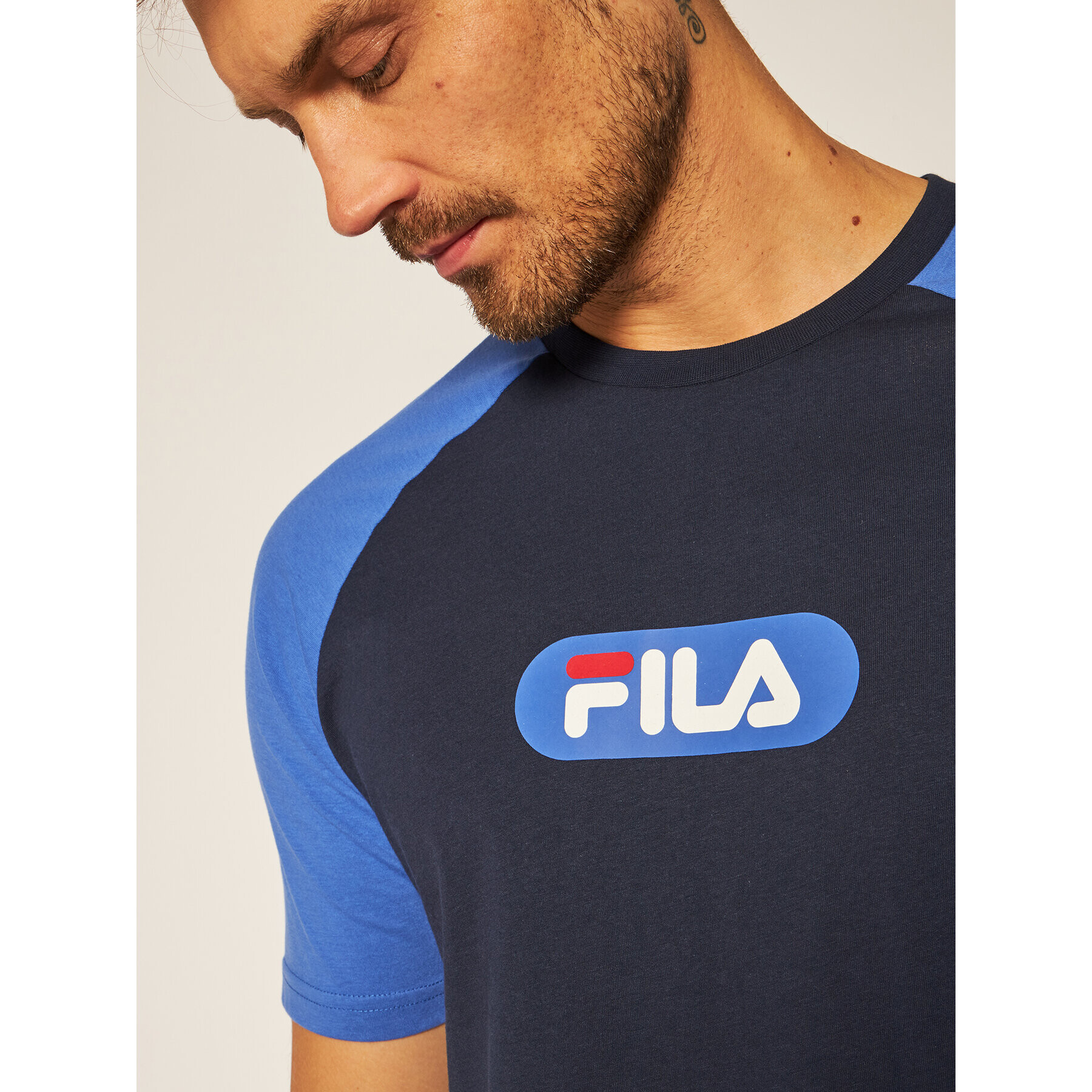 Fila T-Shirt Bane Ragnal 687962 Tmavomodrá Regular Fit - Pepit.cz