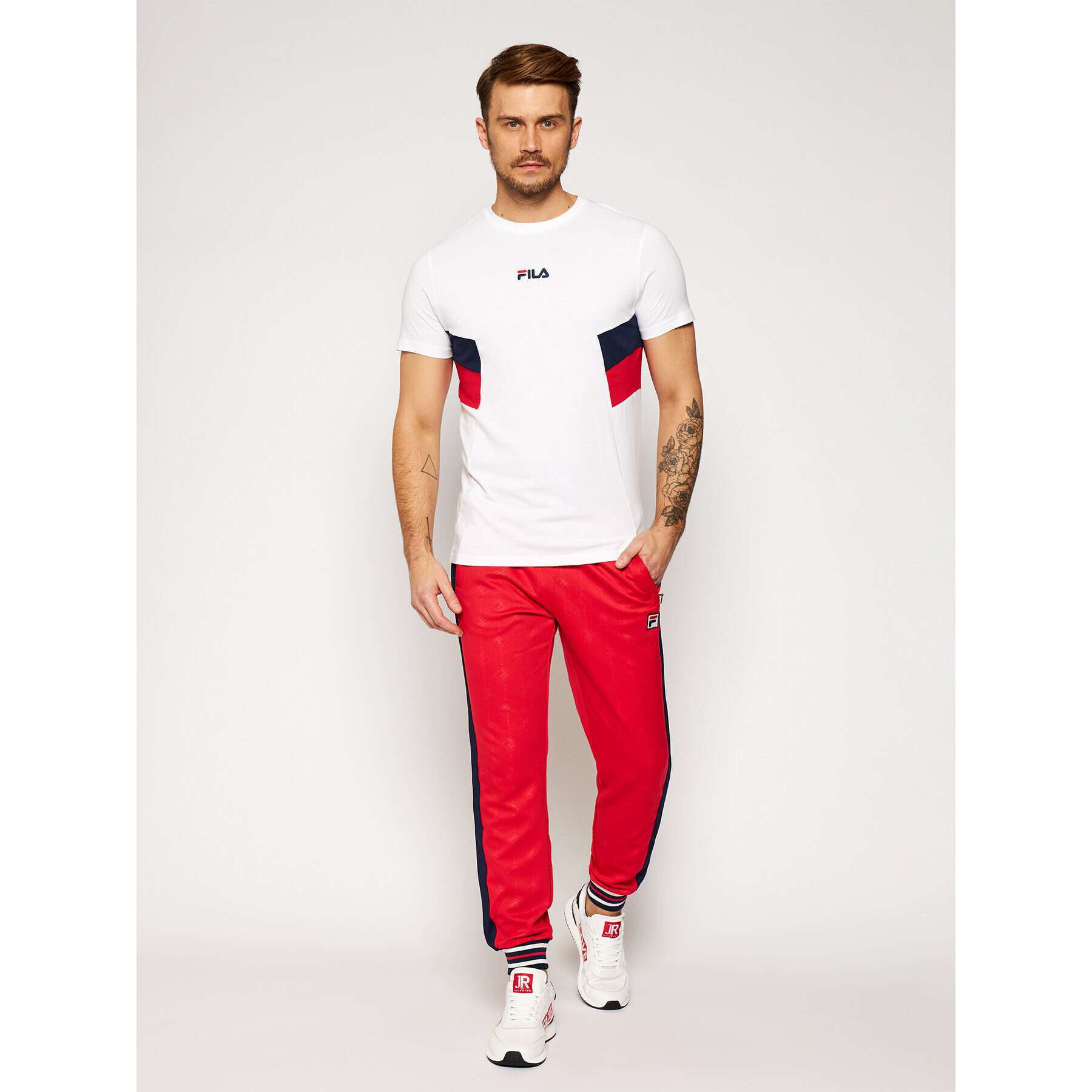 Fila T-Shirt Barry Tee 687482 Bílá Regular Fit - Pepit.cz