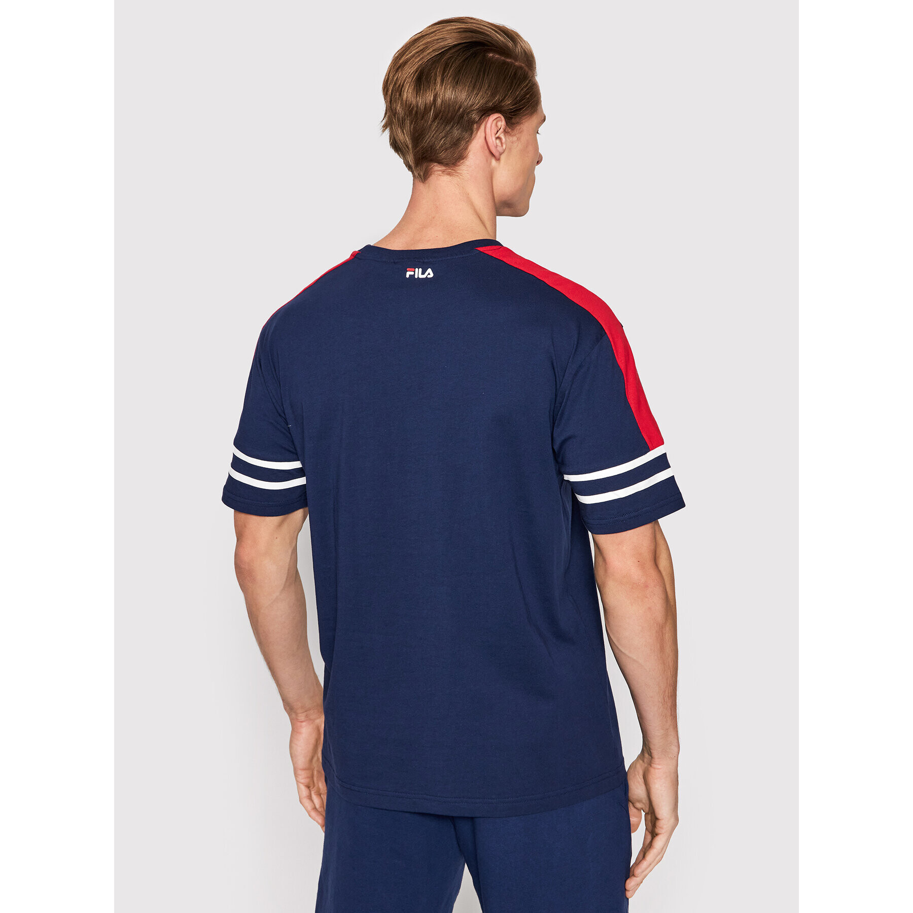 Fila T-Shirt Barstow FAM0079 Tmavomodrá Relaxed Fit - Pepit.cz