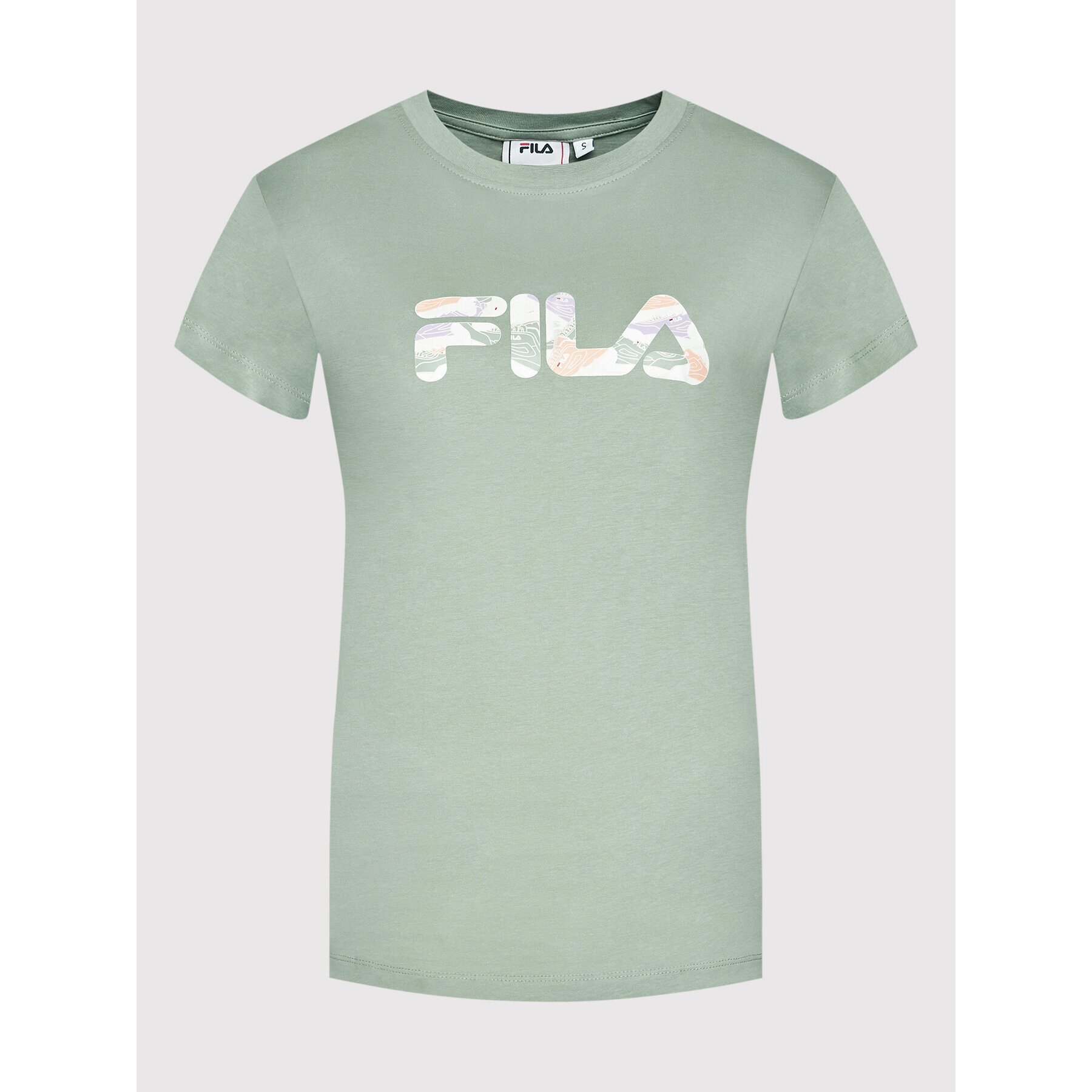 Fila T-Shirt Basco FAW0098 Zelená Regular Fit - Pepit.cz