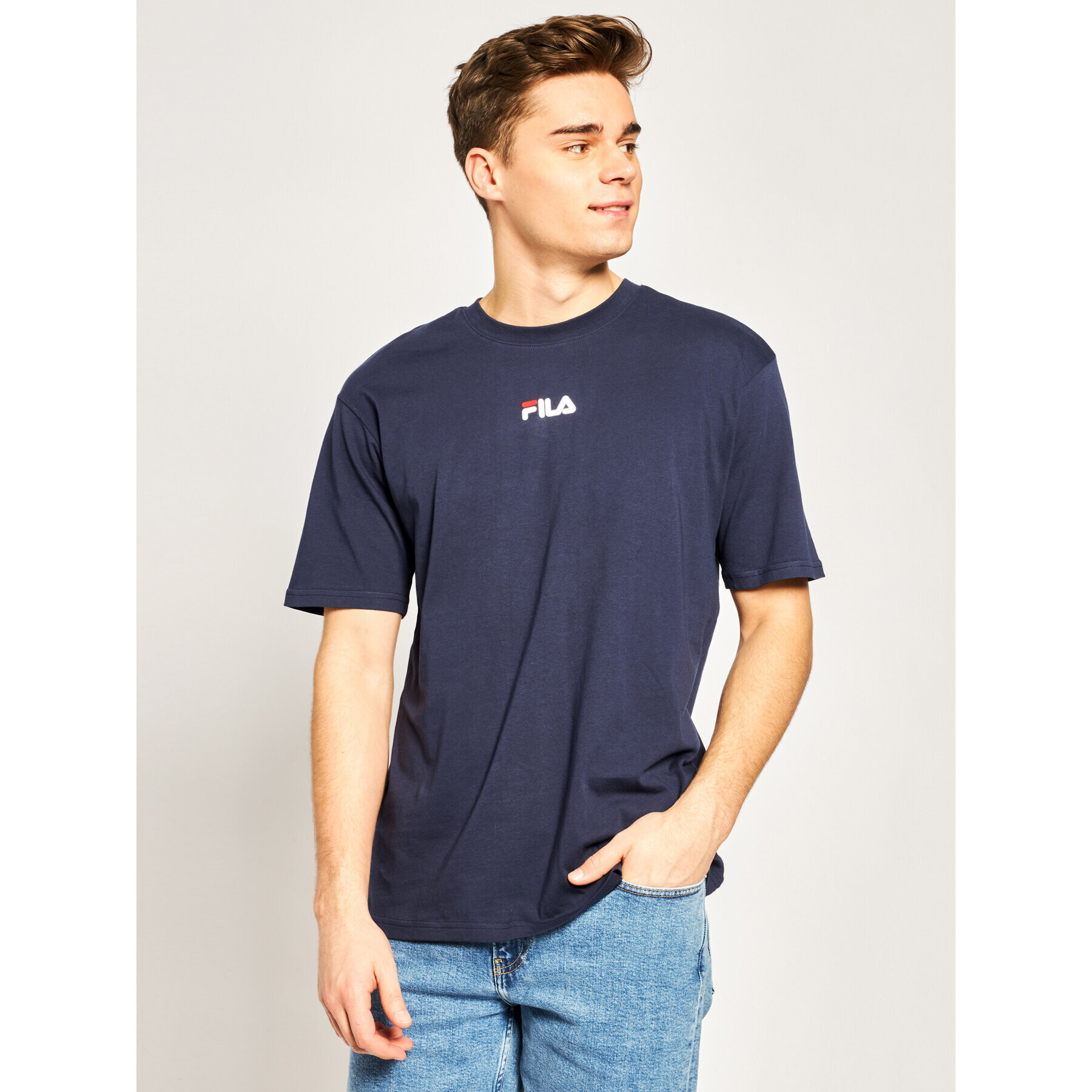 Fila T-Shirt Bender 687484 Tmavomodrá Regular Fit - Pepit.cz