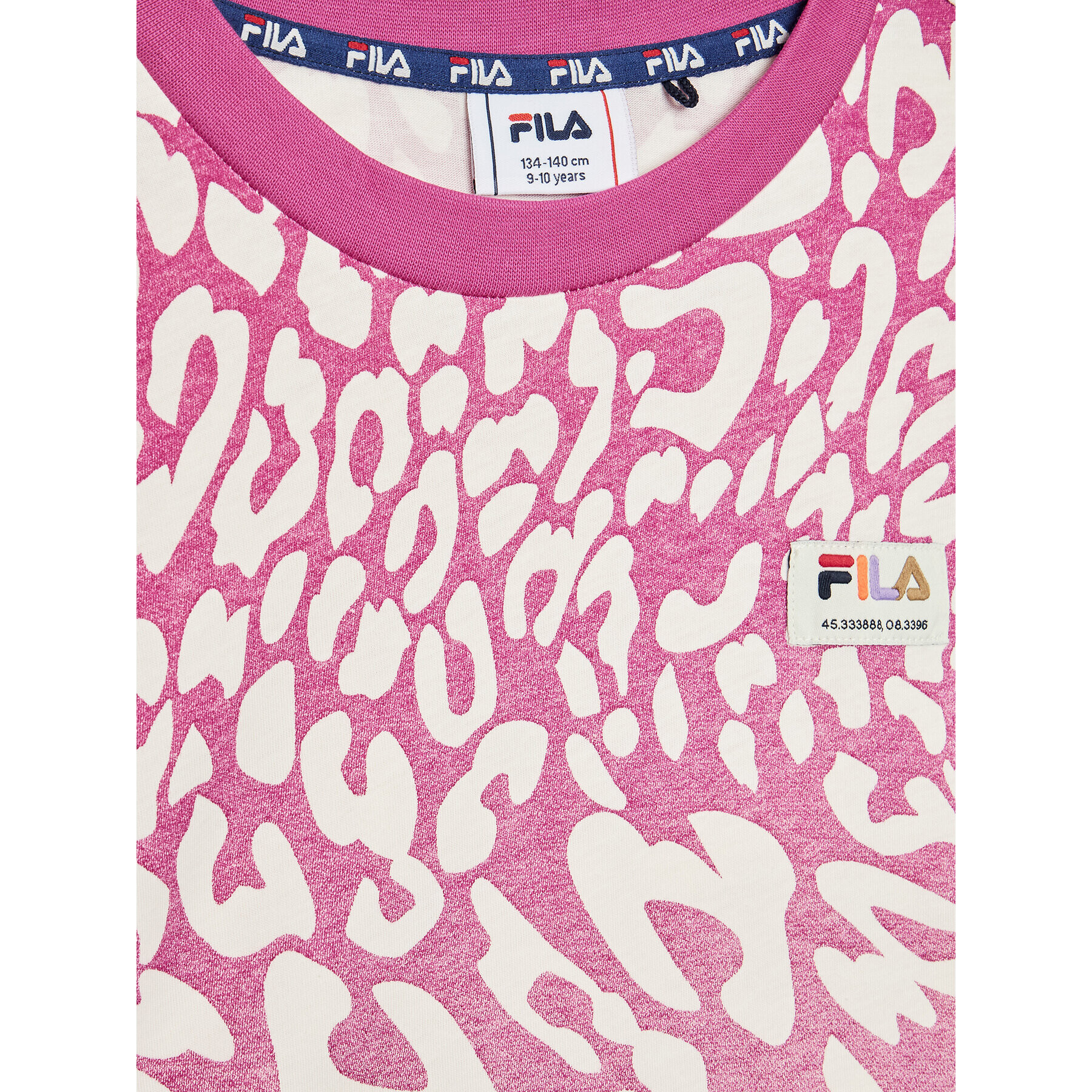 Fila T-Shirt Beverstedt FAT0122 Růžová Regular Fit - Pepit.cz