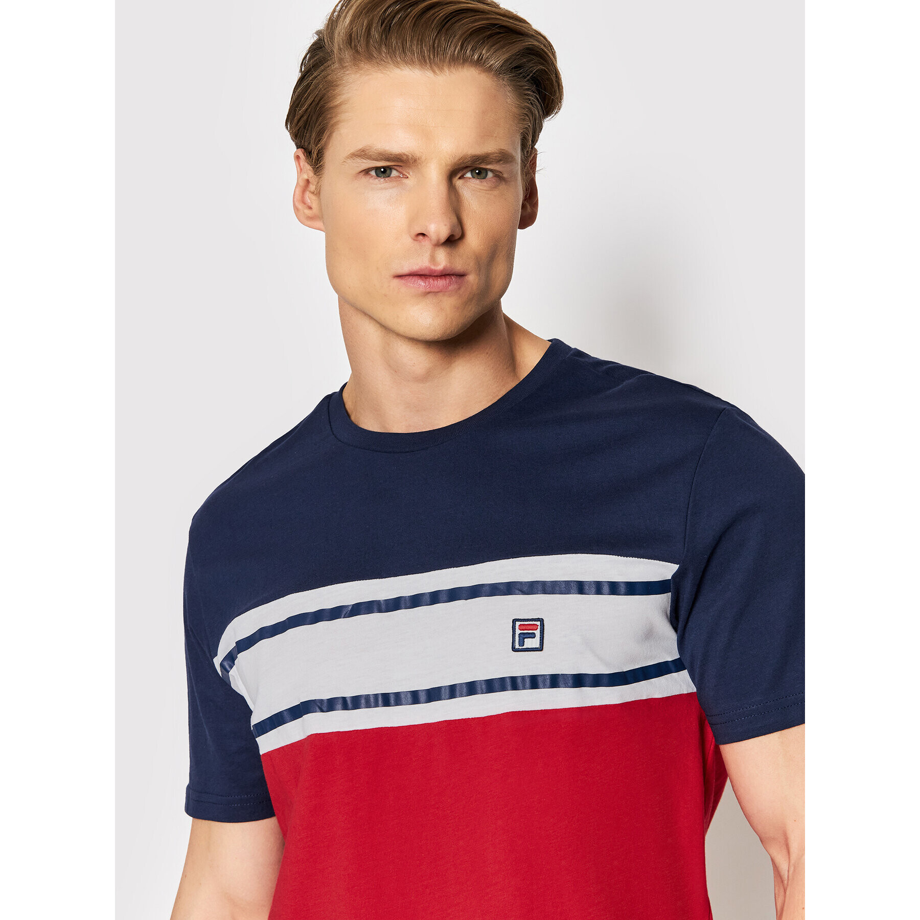 Fila T-Shirt Boise 768987 Červená Regular Fit - Pepit.cz