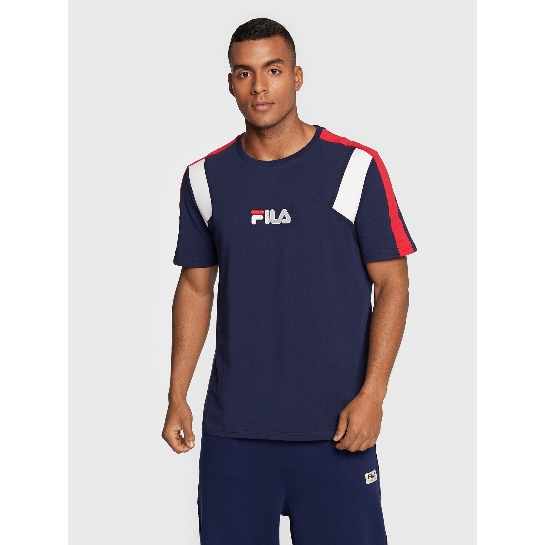 Fila T-Shirt Bormio FAM0175 Tmavomodrá Regular Fit - Pepit.cz