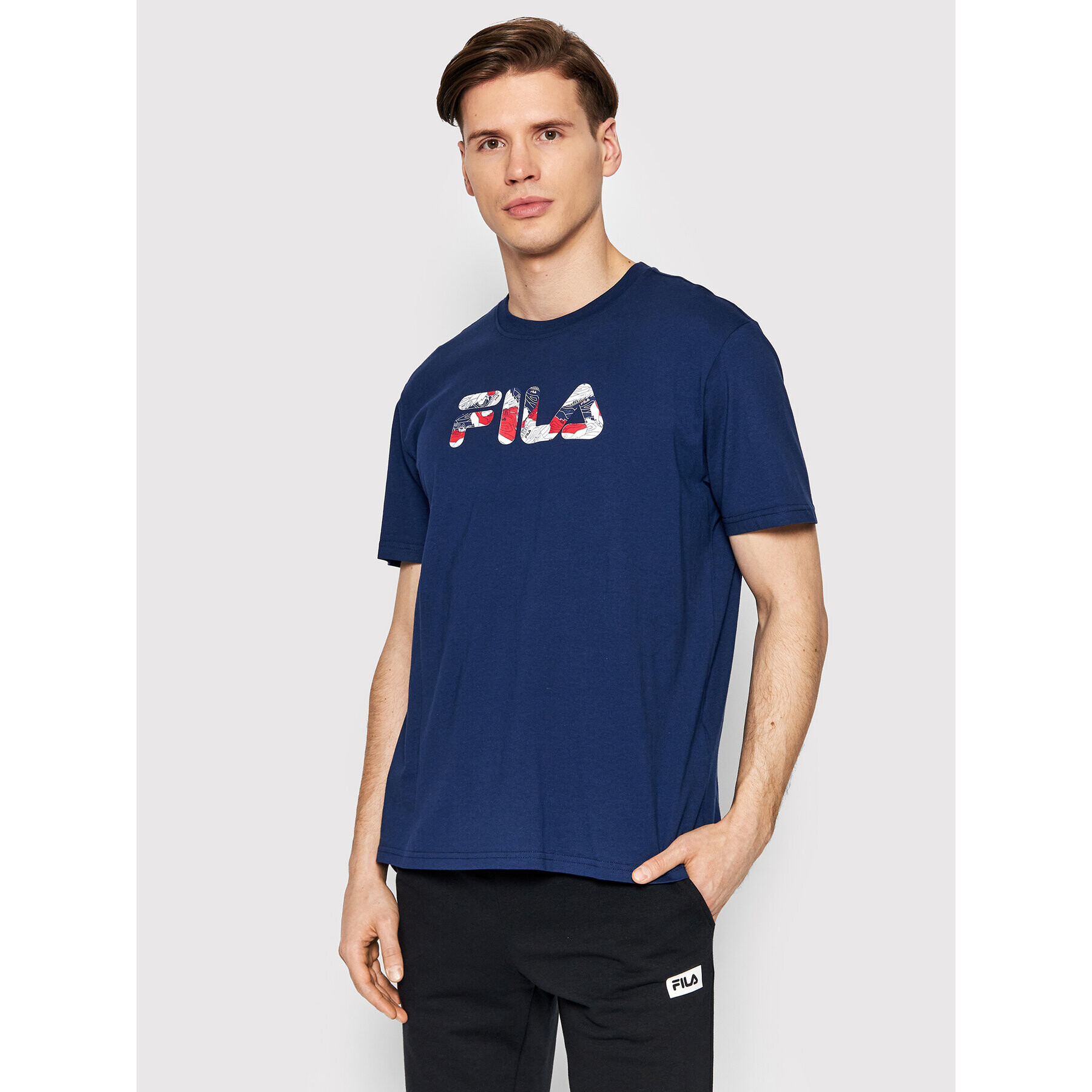 Fila T-Shirt Bosque FAM0043 Tmavomodrá Regular Fit - Pepit.cz