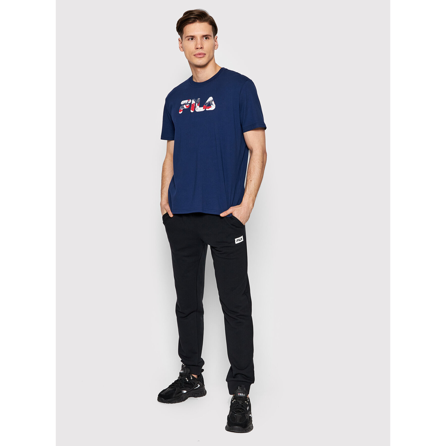 Fila T-Shirt Bosque FAM0043 Tmavomodrá Regular Fit - Pepit.cz