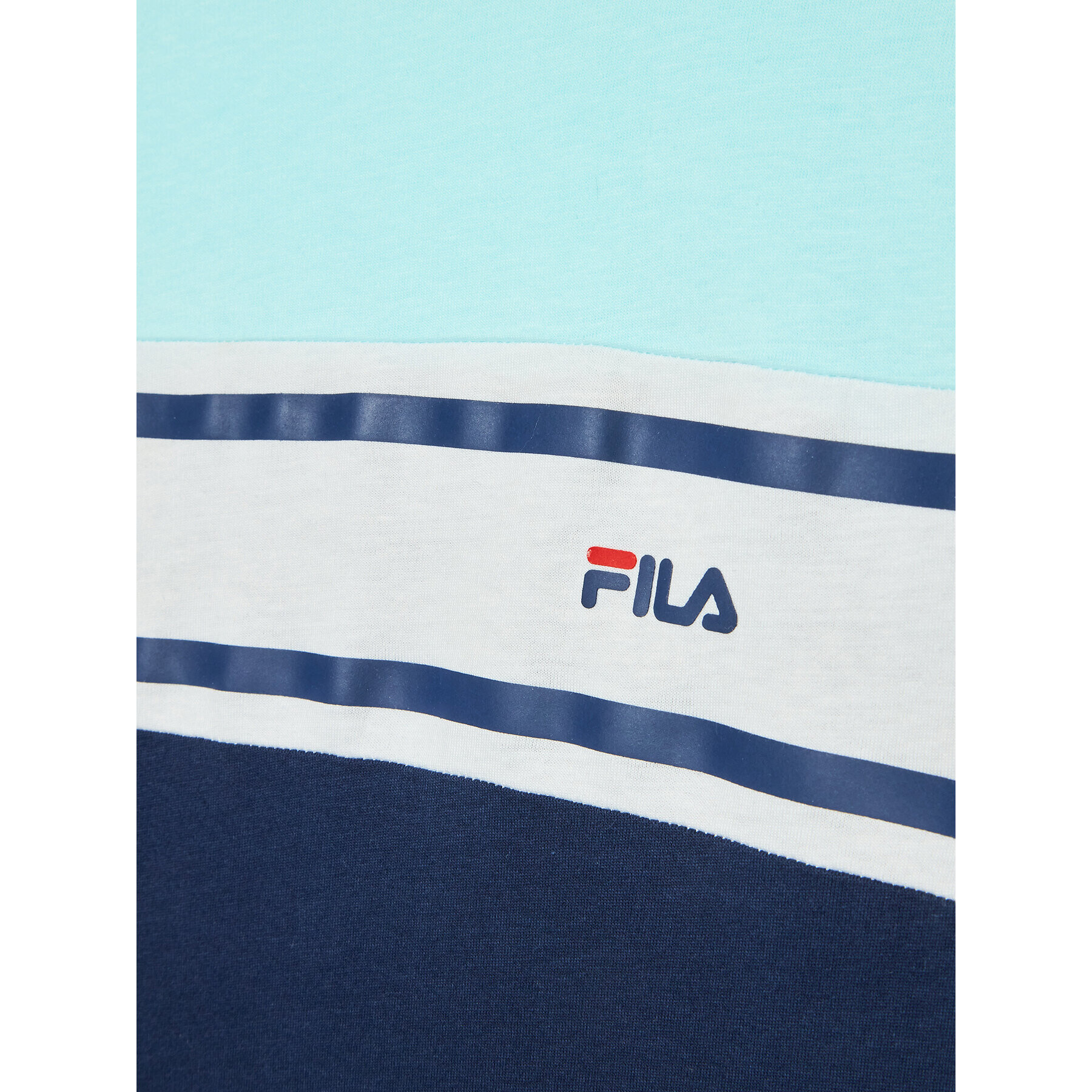 Fila T-Shirt Burbank Blocked FAT0098 Tmavomodrá Regular Fit - Pepit.cz