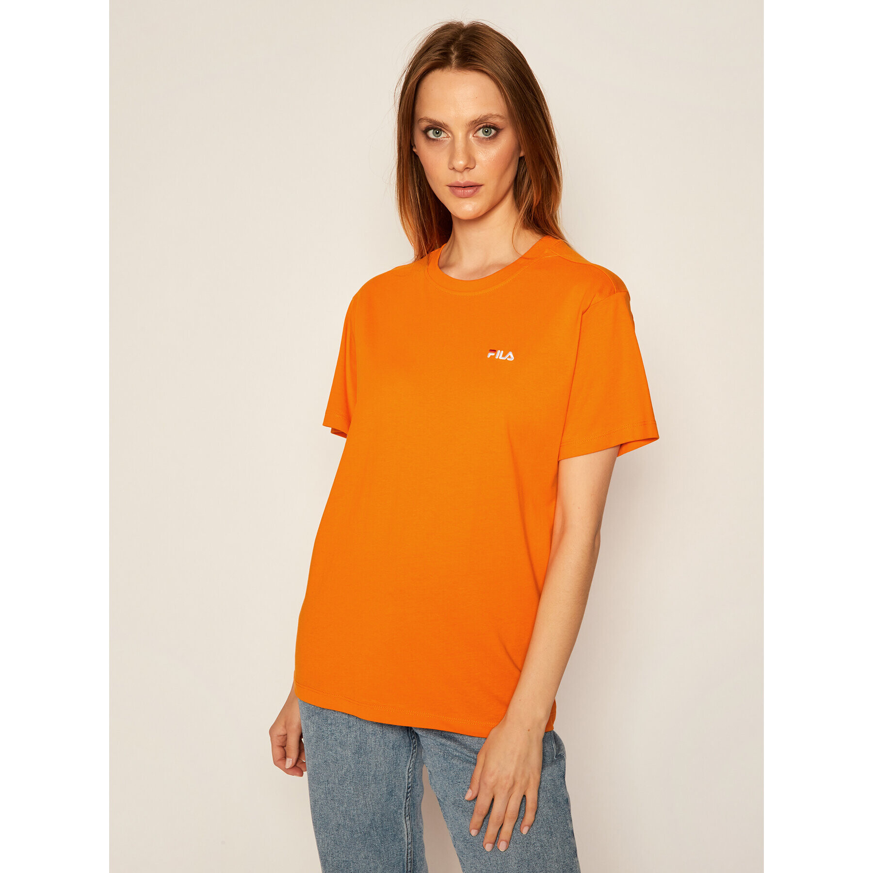 Fila T-Shirt Eara 687469 Oranžová Regular Fit - Pepit.cz