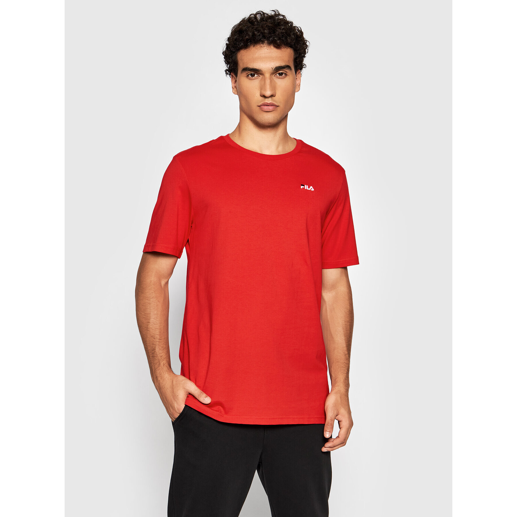 Fila T-Shirt Edgar 689111 Červená Regular Fit - Pepit.cz