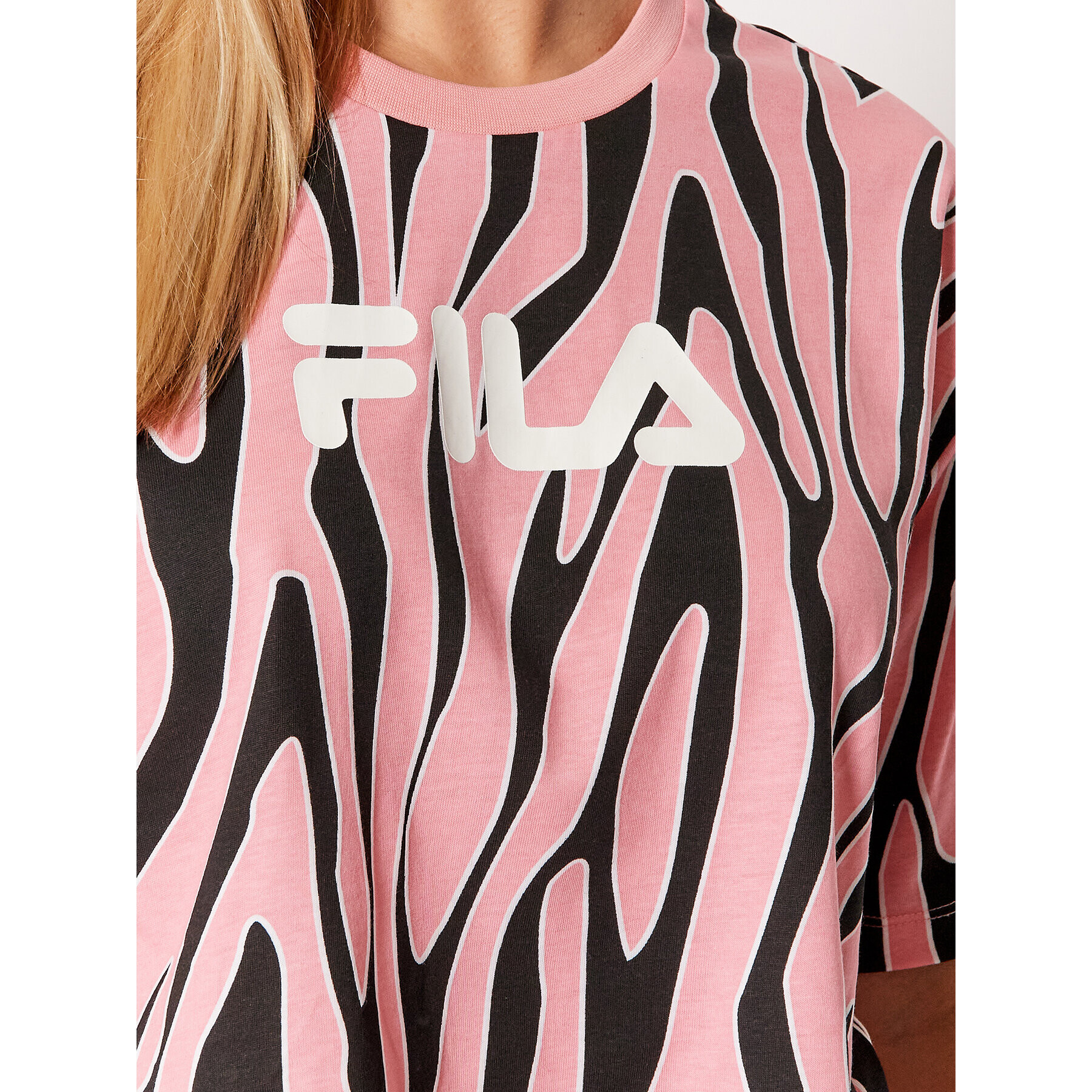 Fila T-Shirt Epona 688938 Růžová Cropped Fit - Pepit.cz