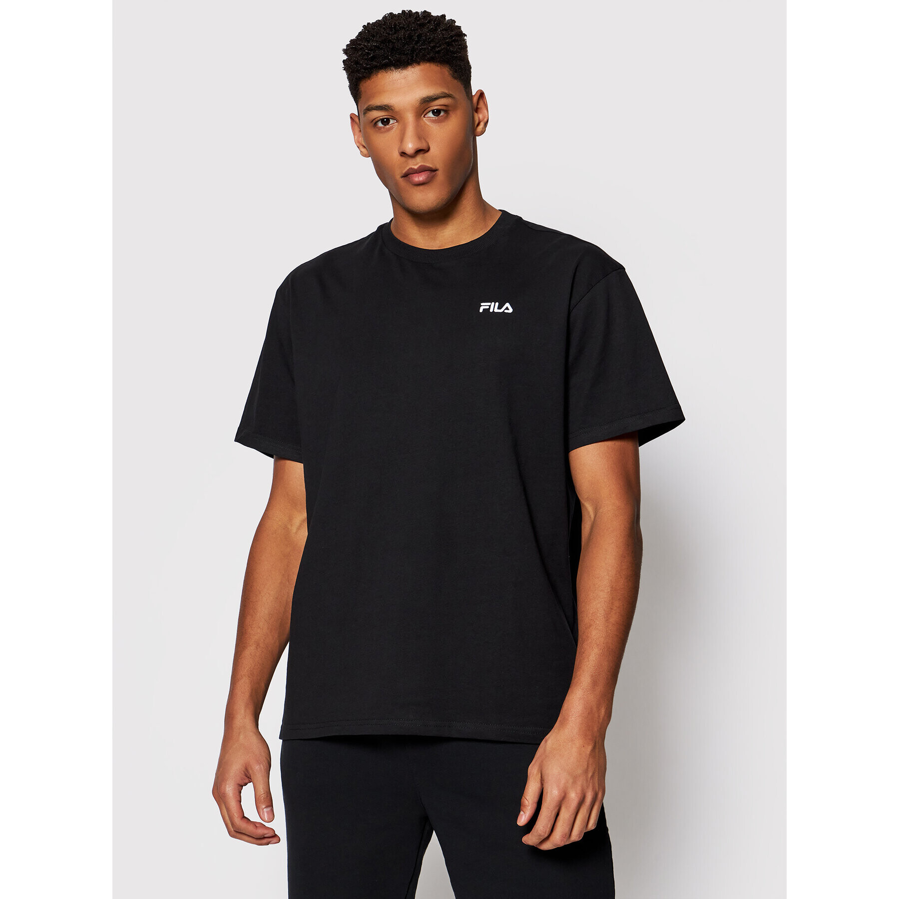 Fila T-Shirt Fonda Dropped Shoulder 688506 Černá Oversize - Pepit.cz