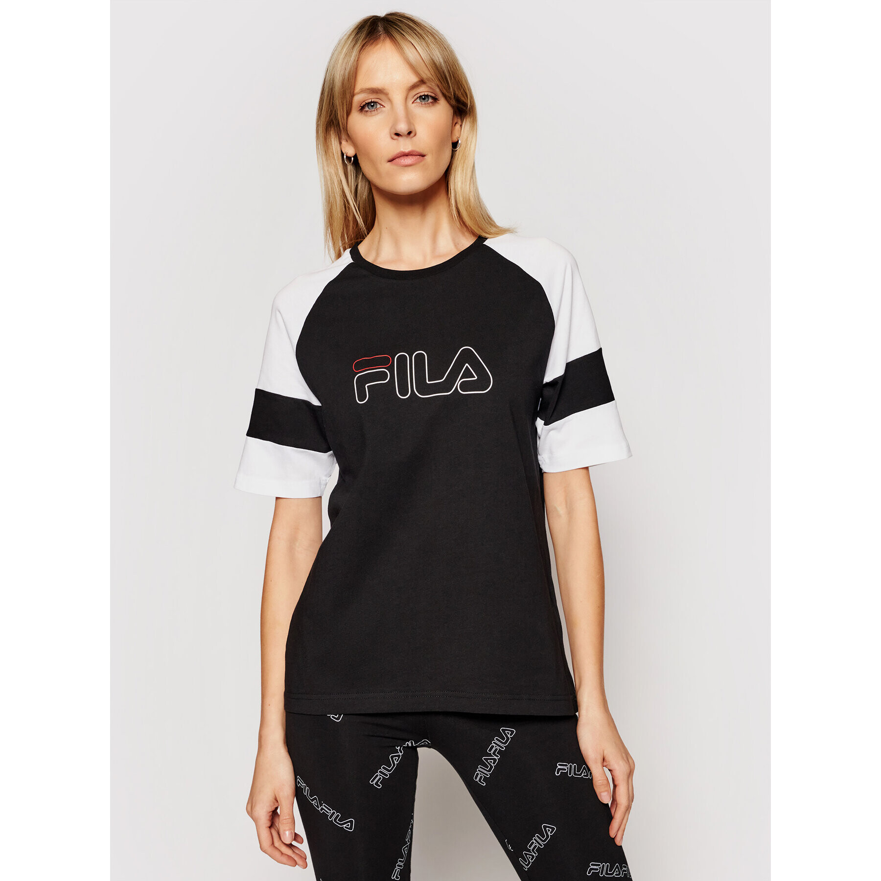 Fila T-Shirt Jacklyn 683283 Černá Regular Fit - Pepit.cz