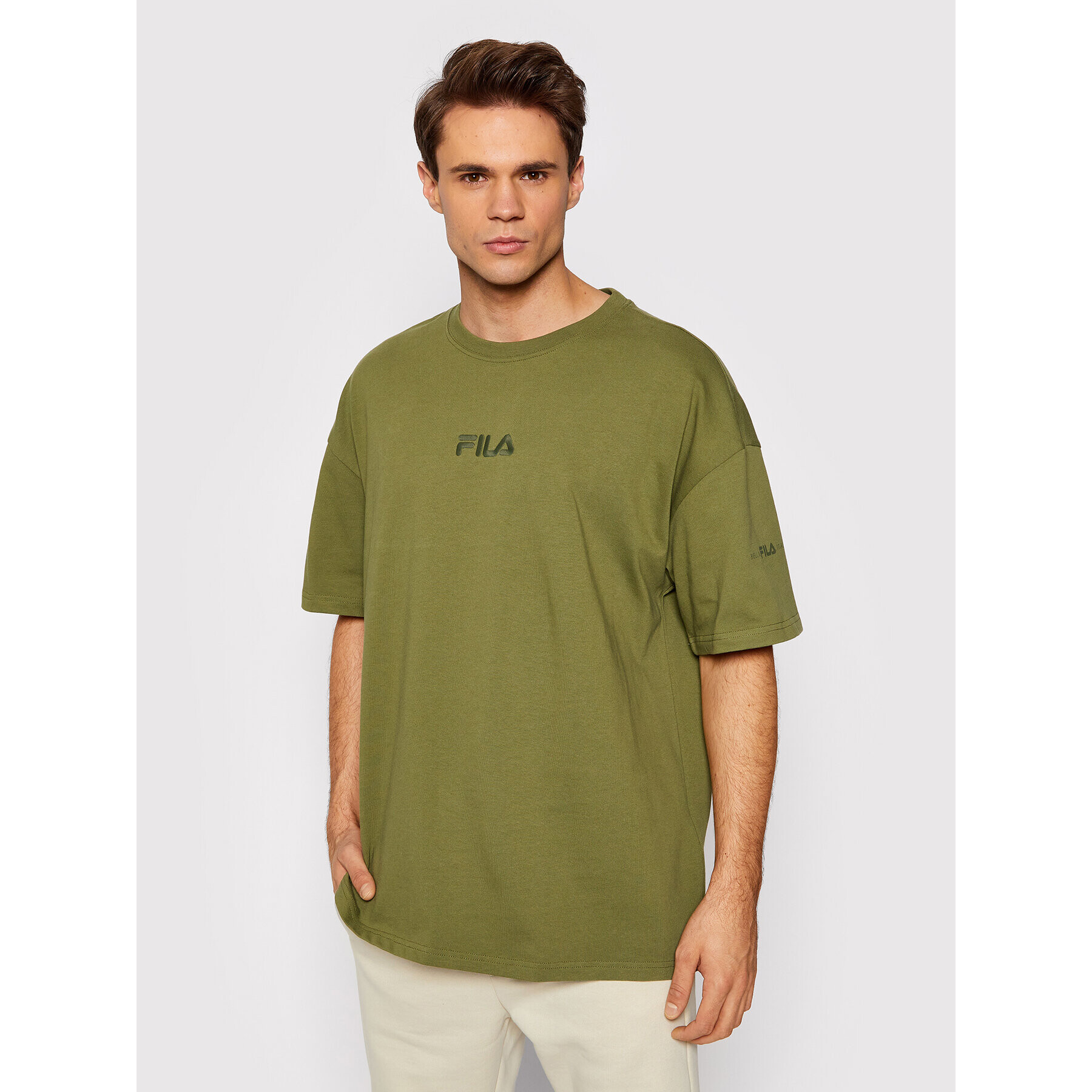 Fila T-Shirt Jaden 689772 Zelená Oversize - Pepit.cz