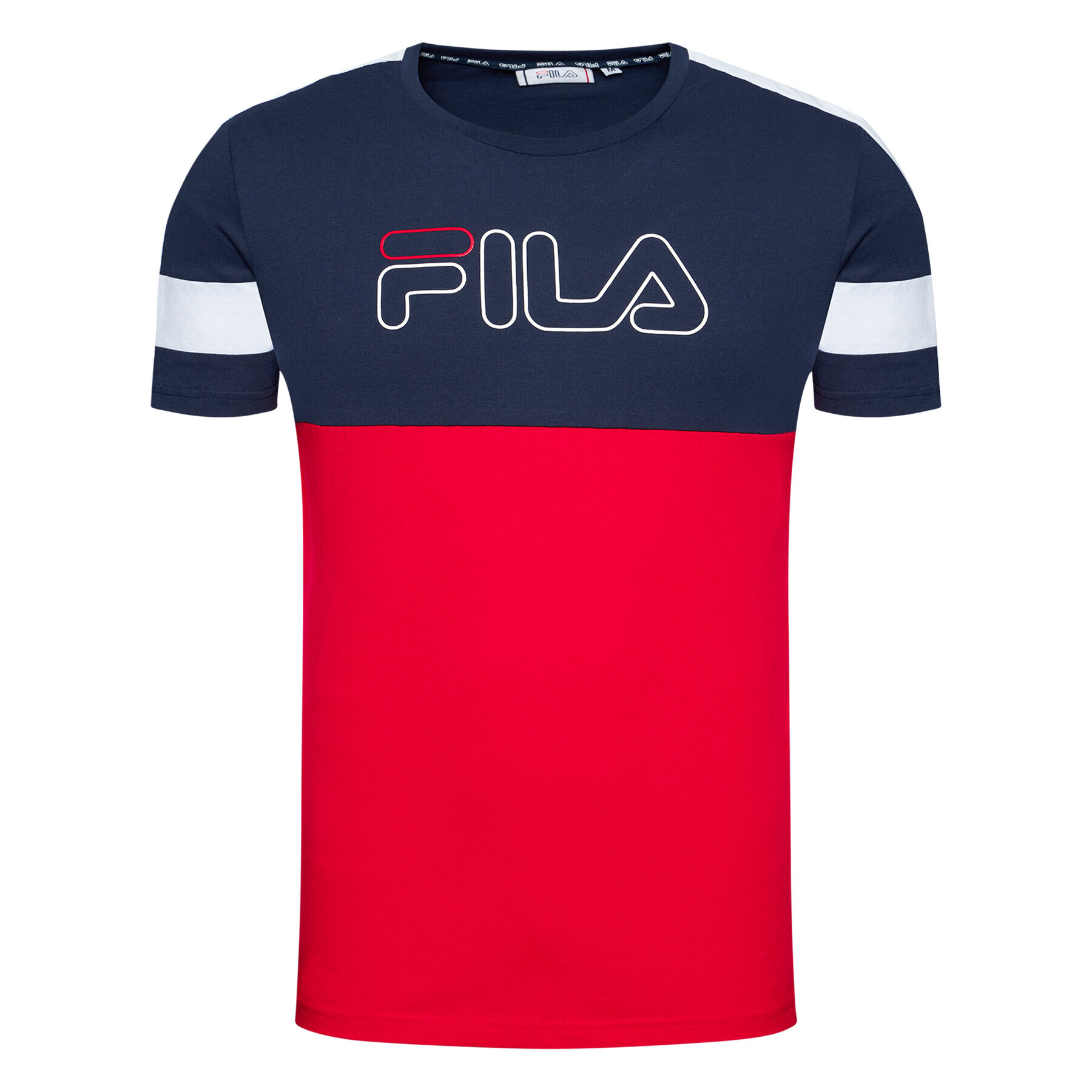 Fila T-Shirt Jadon Blocked 683257 Barevná Regular Fit - Pepit.cz