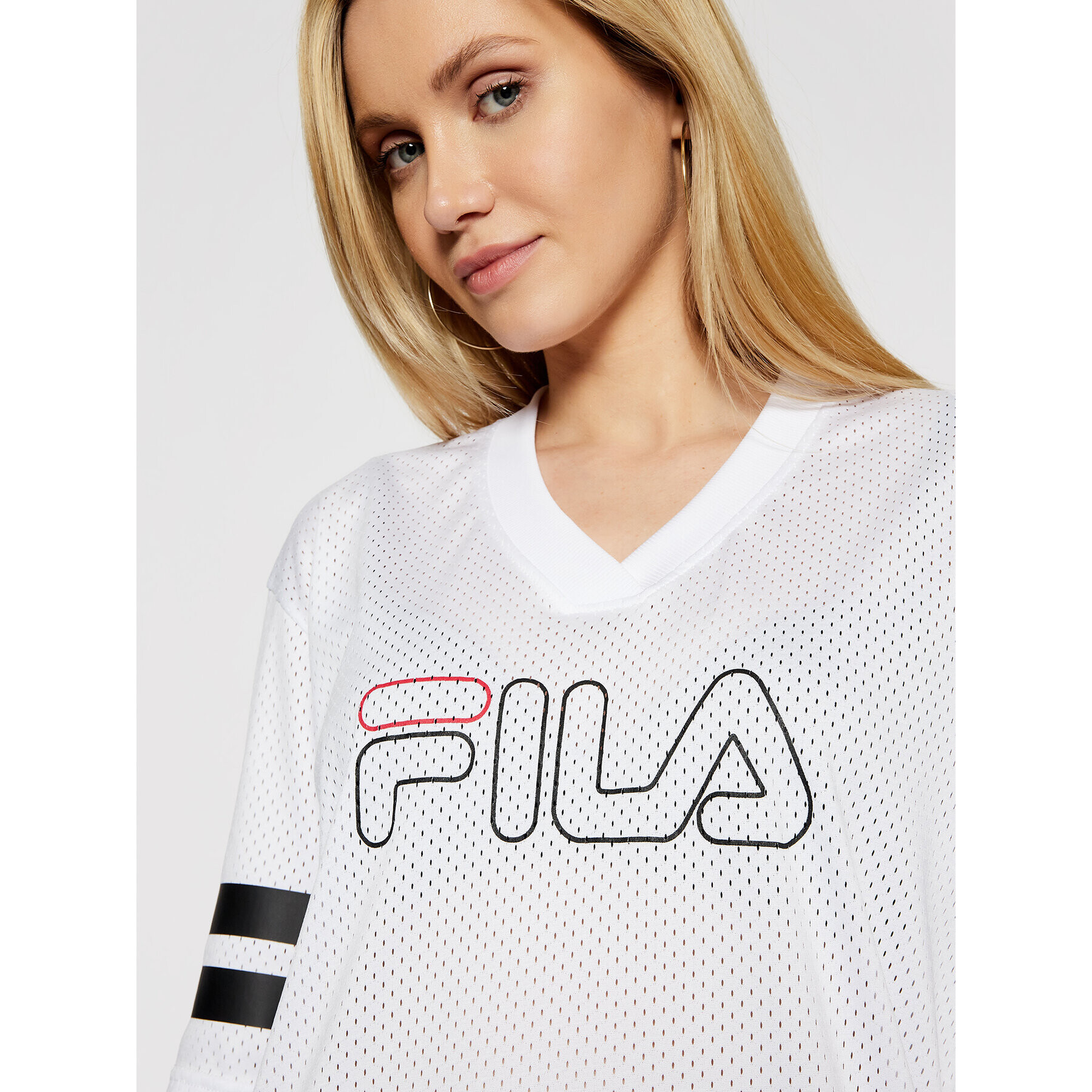 Fila T-Shirt Jala 683299 Bílá Oversize - Pepit.cz