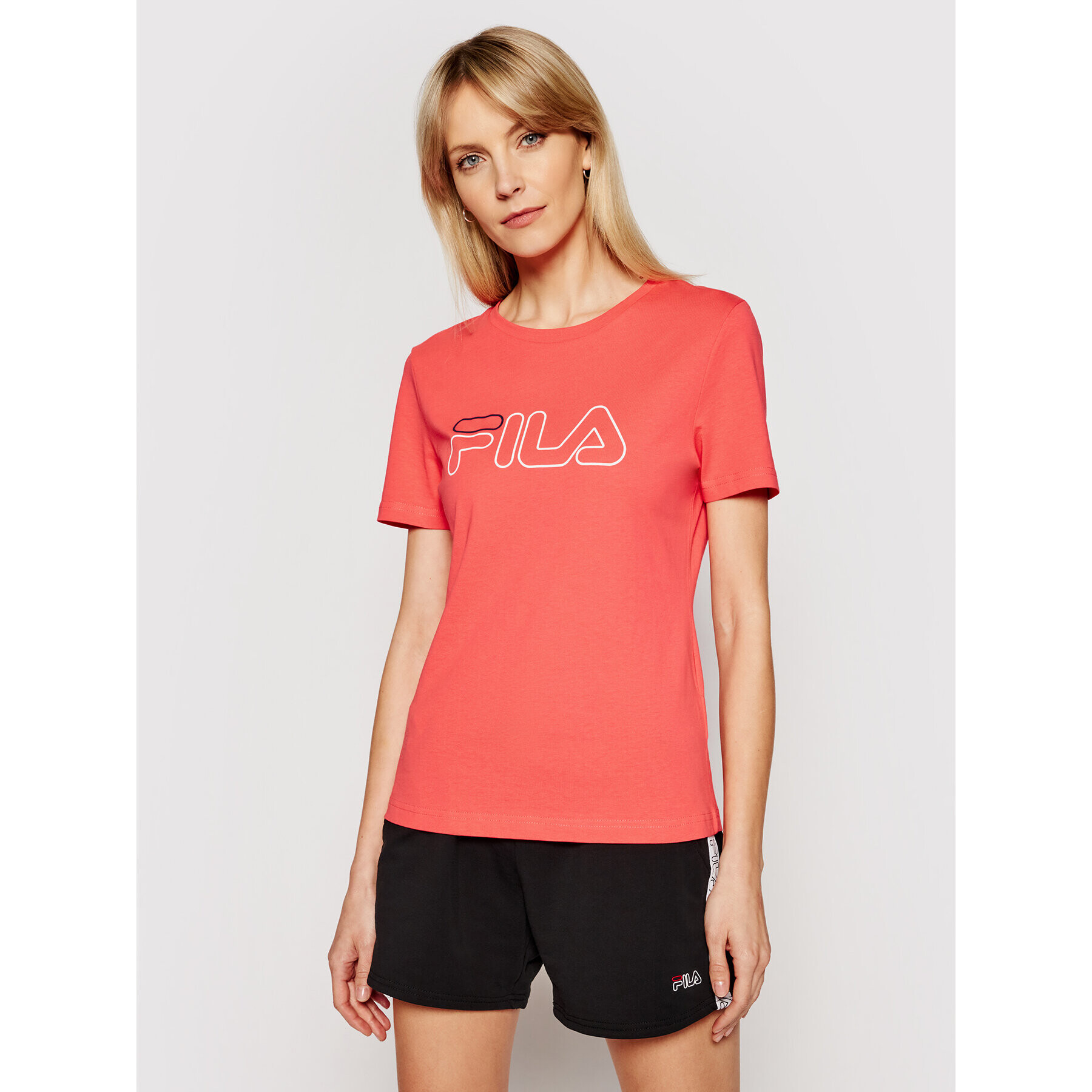 Fila T-Shirt Ladan 683179 Oranžová Regular Fit - Pepit.cz