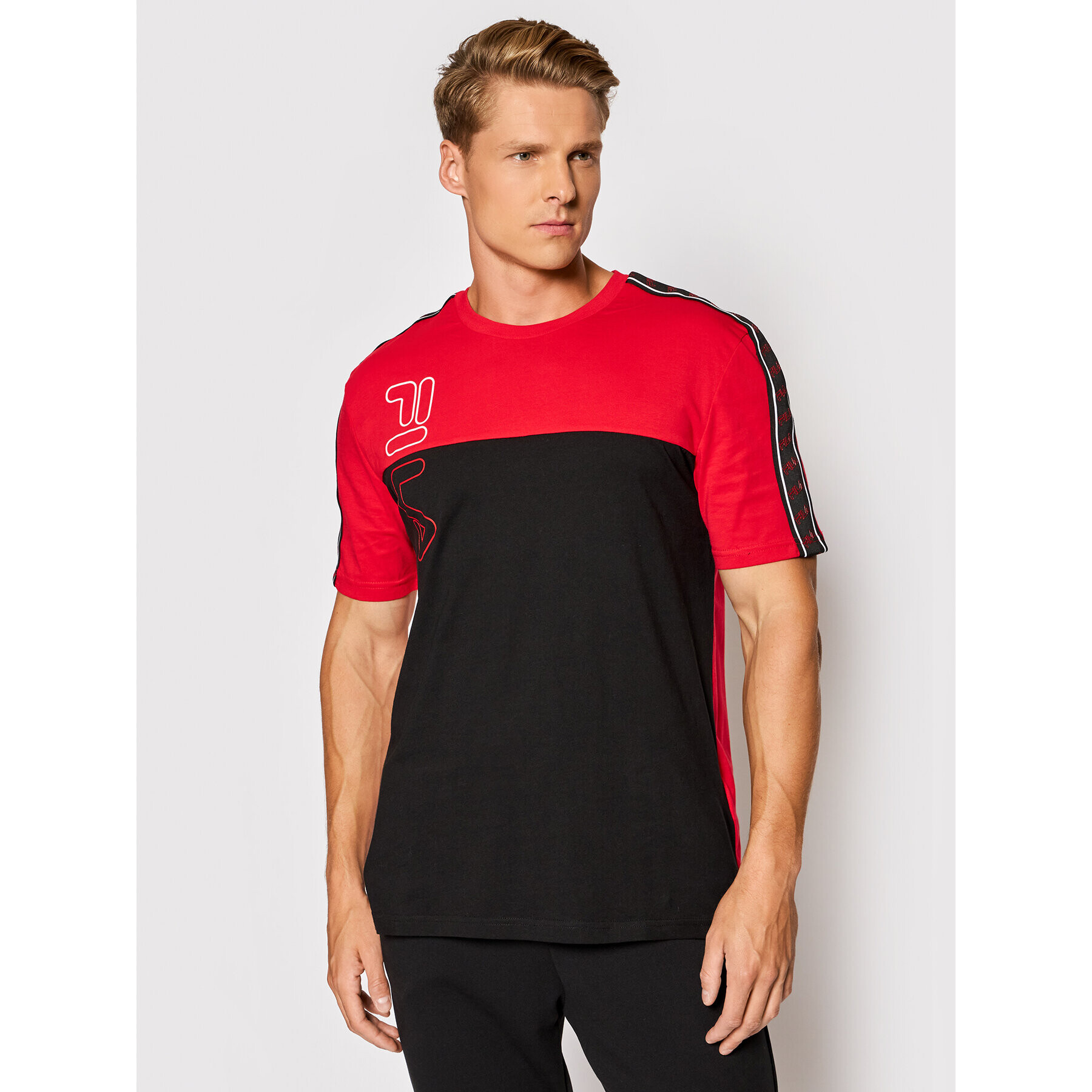 Fila T-Shirt Ojas 683481 Červená Regular Fit - Pepit.cz