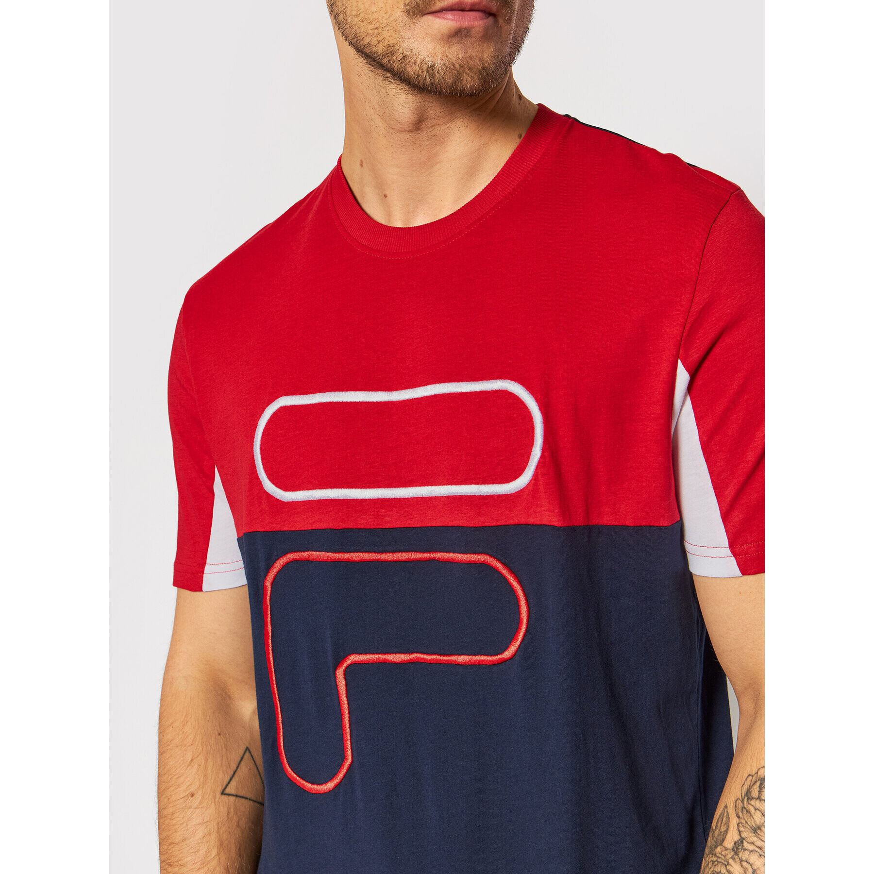 Fila T-Shirt Paton Blocked 683451 Barevná Regular Fit - Pepit.cz