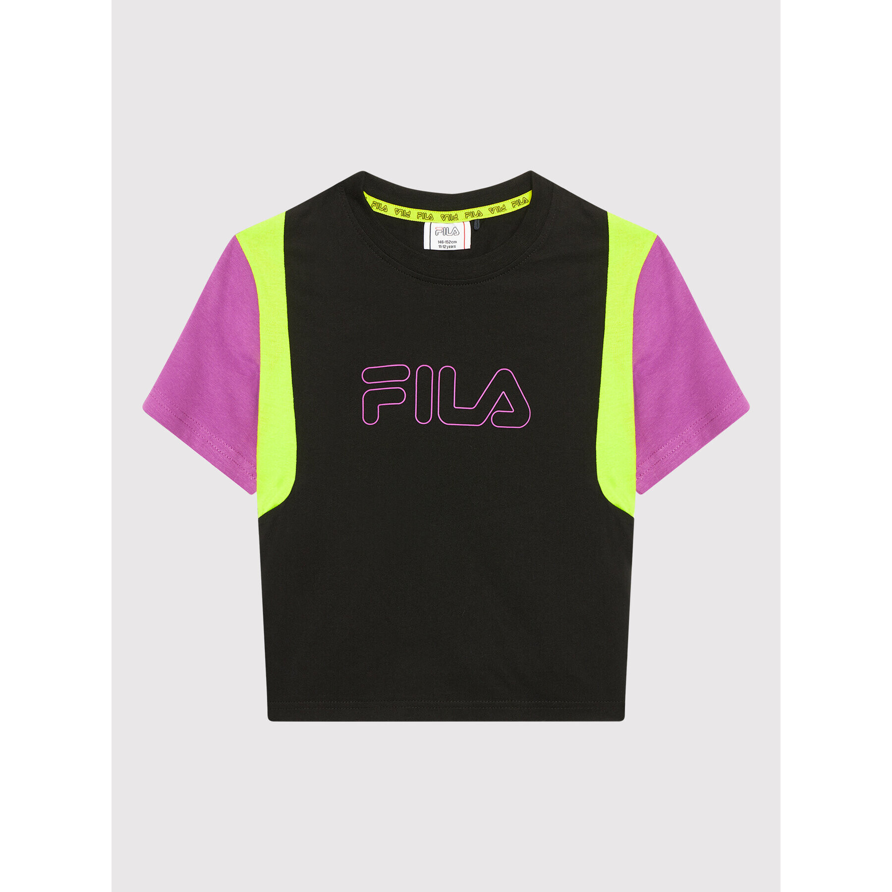 Fila T-Shirt Samara Blocked 683419 Černá Regular Fit - Pepit.cz