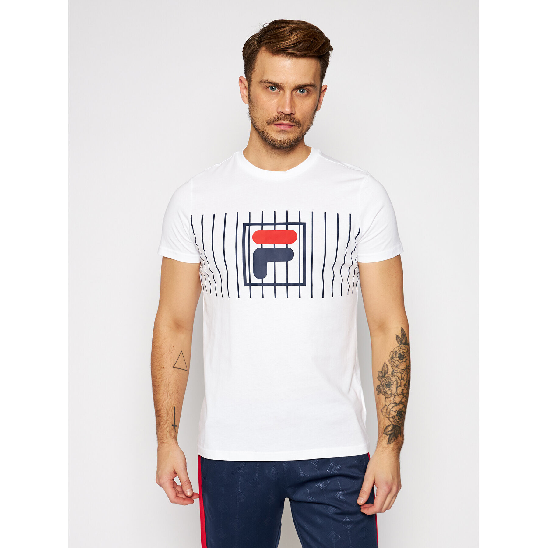 Fila T-Shirt Sauts Tee 687989 Bílá Regular Fit - Pepit.cz