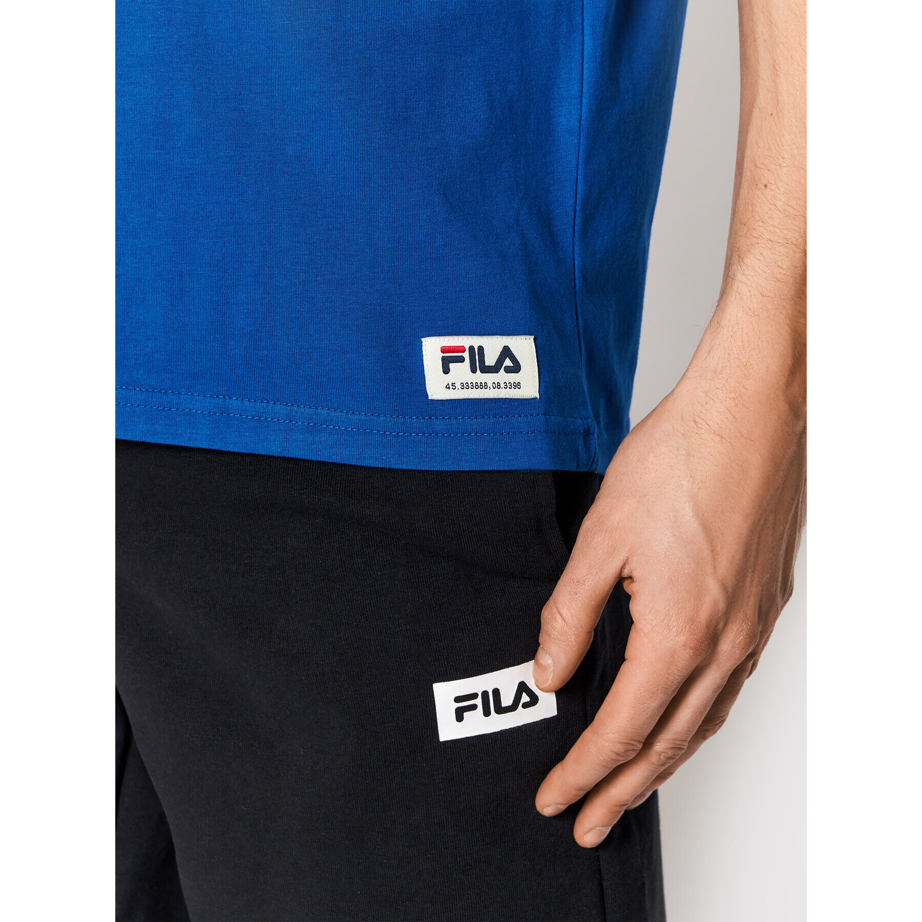 Fila T-Shirt Teslic 769015 Tmavomodrá Regular Fit - Pepit.cz