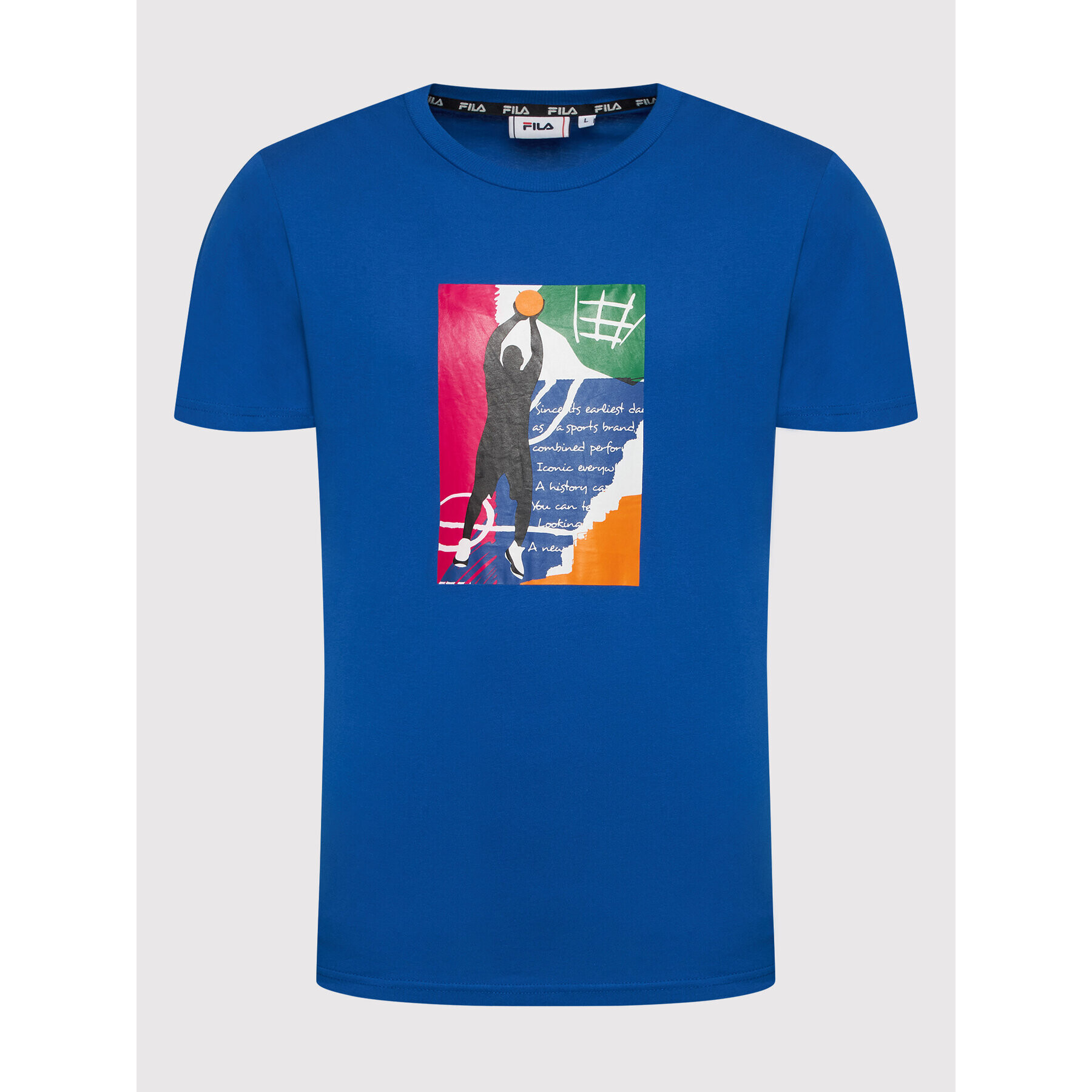 Fila T-Shirt Teslic 769015 Tmavomodrá Regular Fit - Pepit.cz