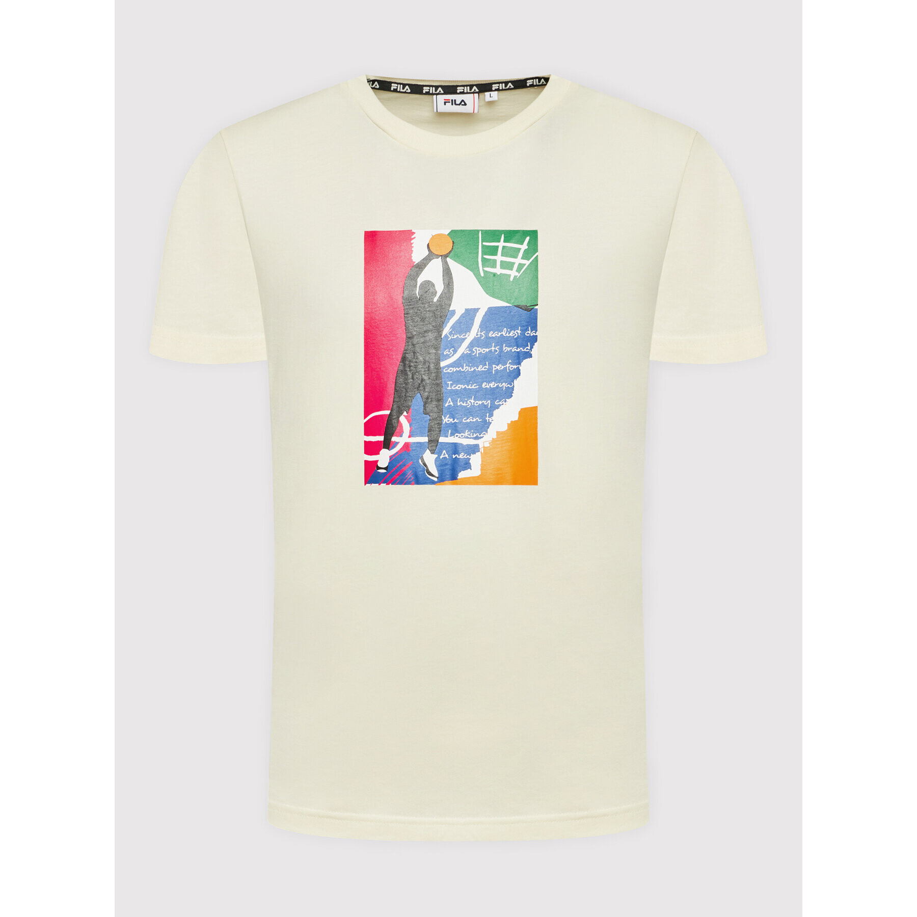 Fila T-Shirt Teslic FAM0009 Žlutá Regular Fit - Pepit.cz