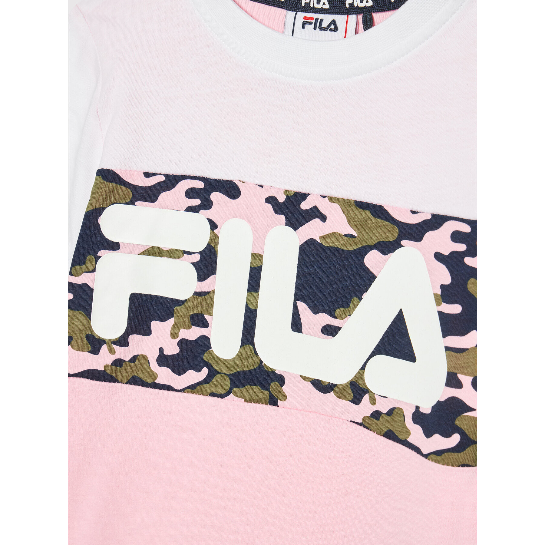 Fila T-Shirt Thea Aop 689074 Růžová Regular Fit - Pepit.cz