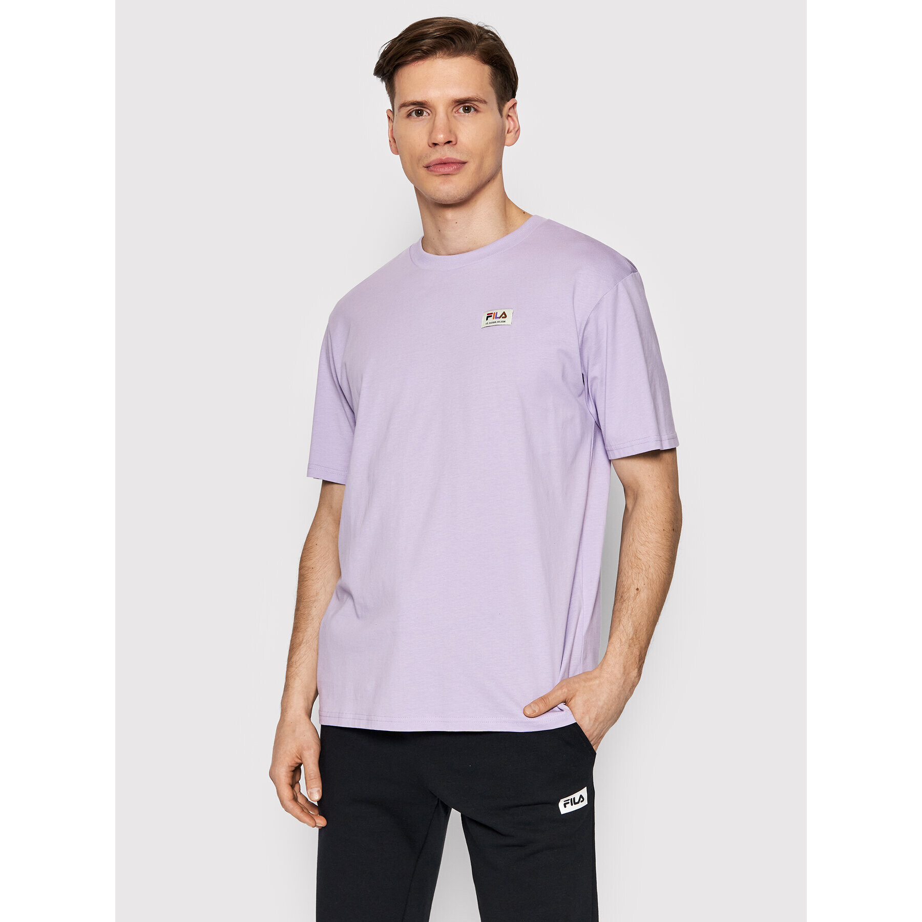 Fila T-Shirt Tismo FAM0025 Fialová Relaxed Fit - Pepit.cz